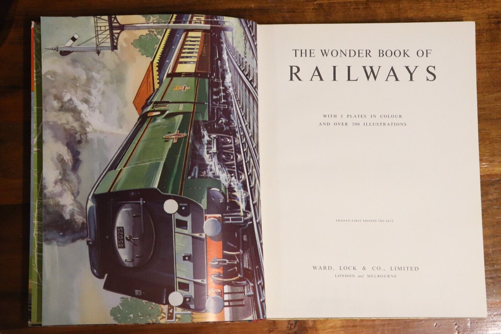 The Wonder Book Of Railways - c1949 - Antique Childrens Book - 0