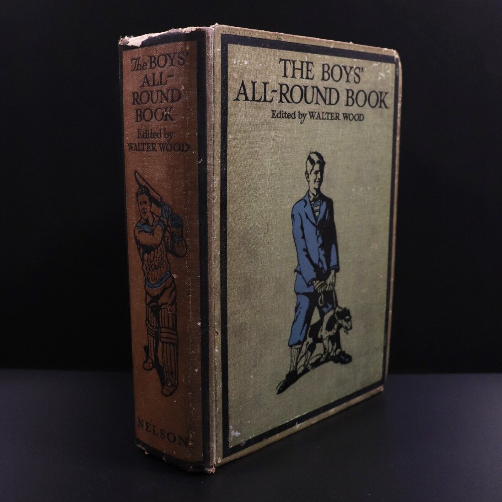 c1930 The Boys All-Round Book by Walter Wood Antique Illustrated Childrens Book