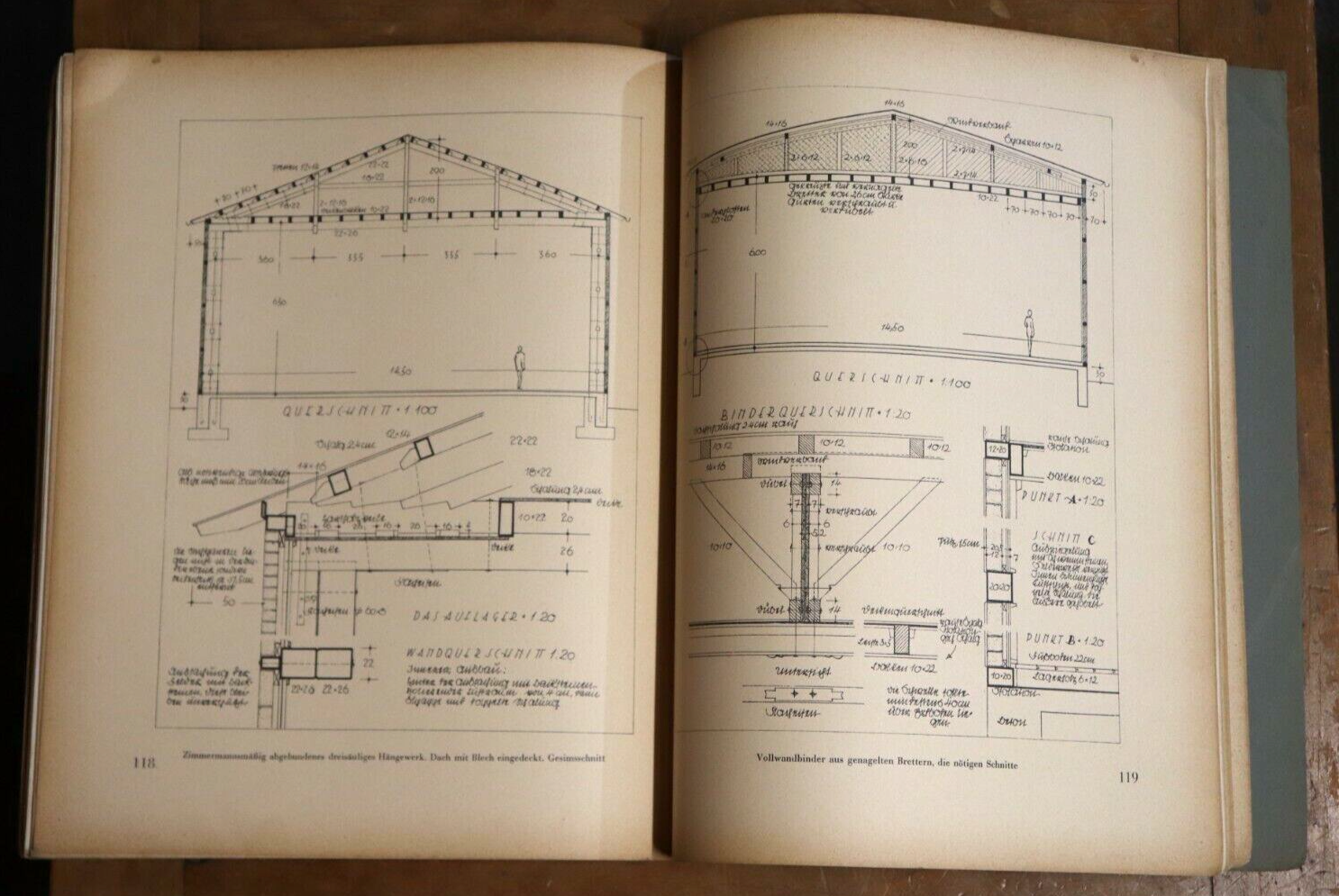 1933 Bauen In Holz by Hans Stolper Antique German Architecture Reference Book