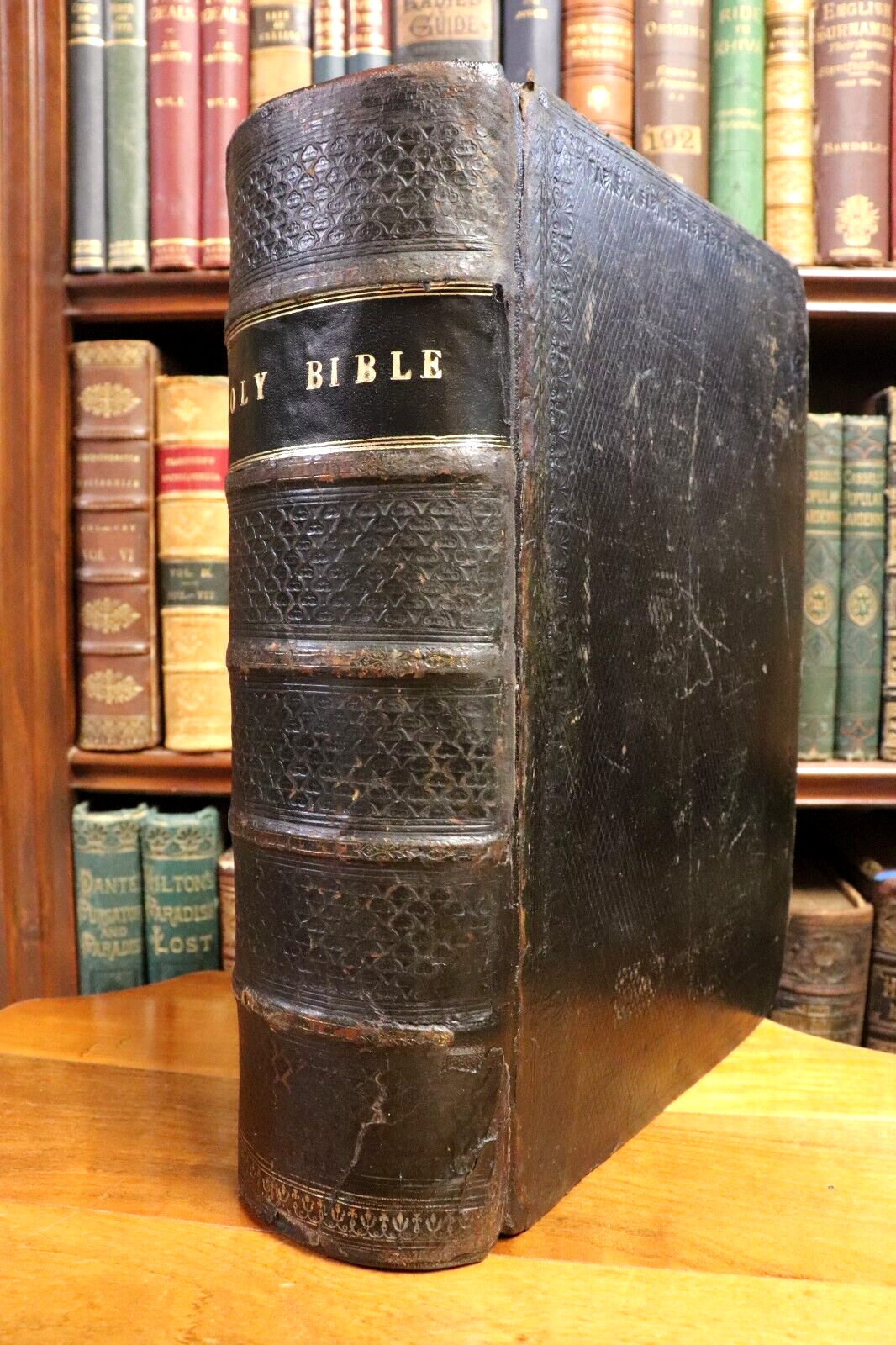 The Comprehensive Family Bible: D Davidson - c1890 - Antique Religious Book