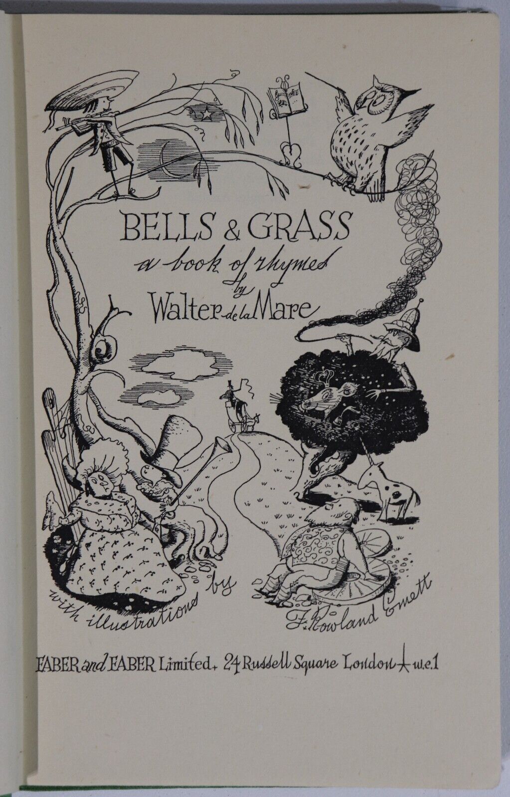 Bells & Grass by Walter De La Mare - 1941 - 1st Edition Childrens Book - 0
