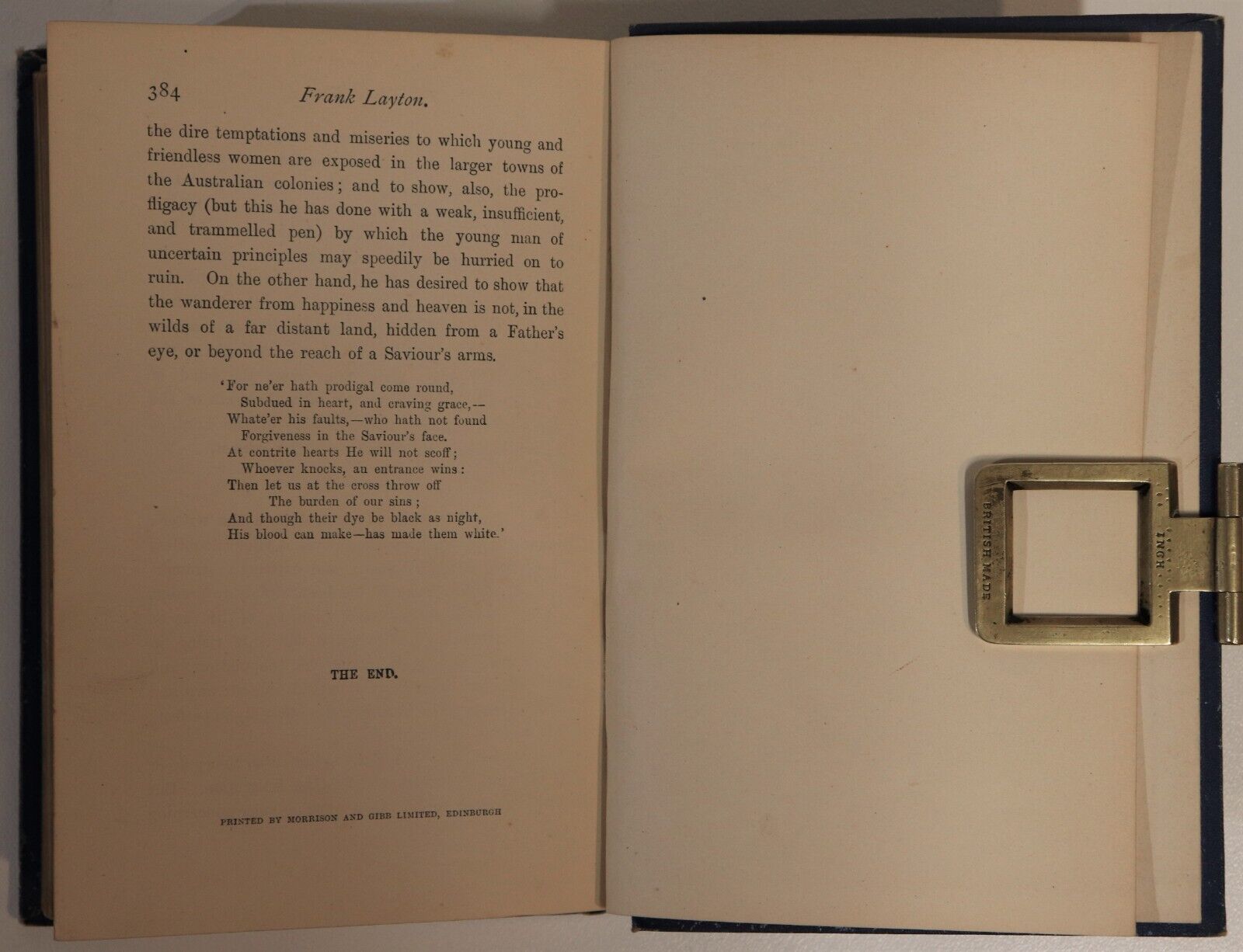 c1900 Frank Layton: An Australian Story Antique Australian Fiction Book