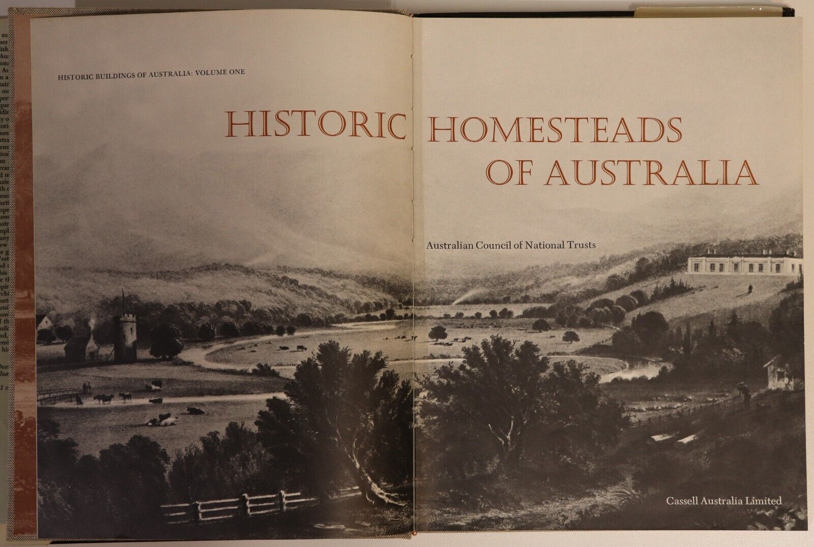 1972 Historic Homesteads Of Australia Architecture Book National Trust - 0