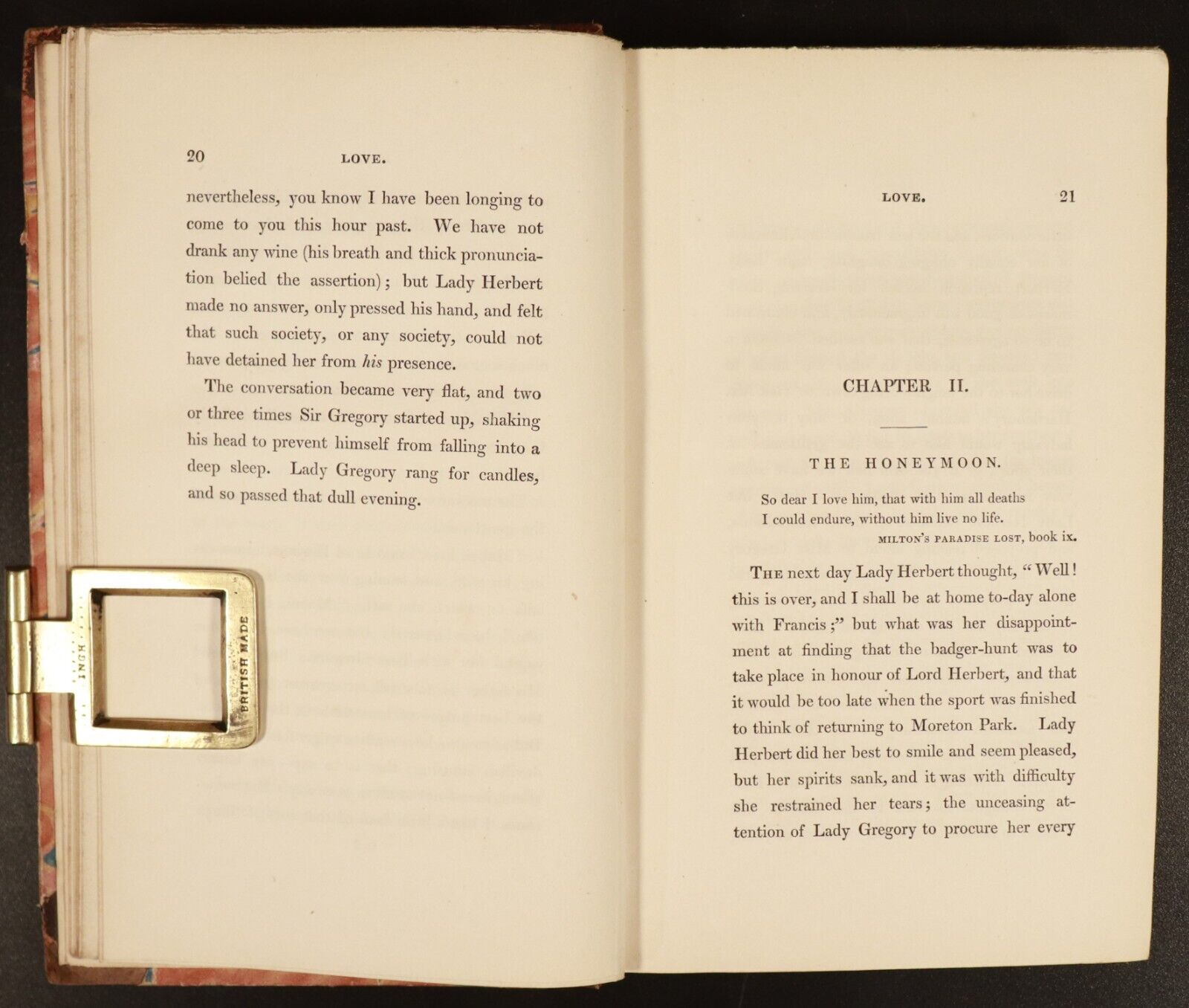 1841 3vol  "Love" by Lady Charlotte Bury Antiquarian British Fiction Book Set