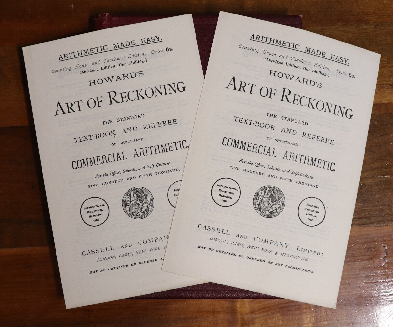 1900 Howard's Art Of Reckoning Antique Financial Reference Book