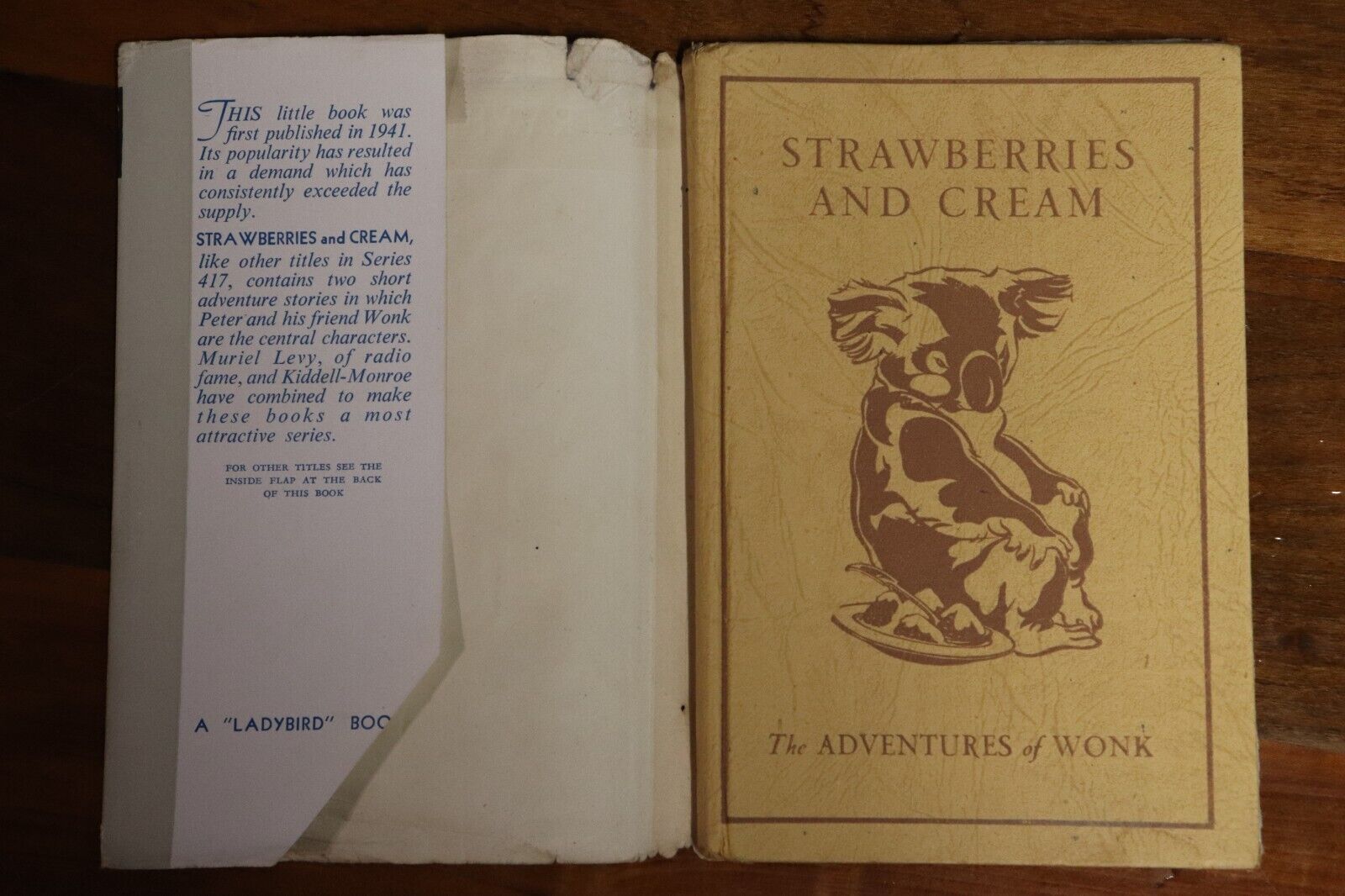 1948 The Adventures Of Wonk by Muriel Levy Antique Australian Fiction Book