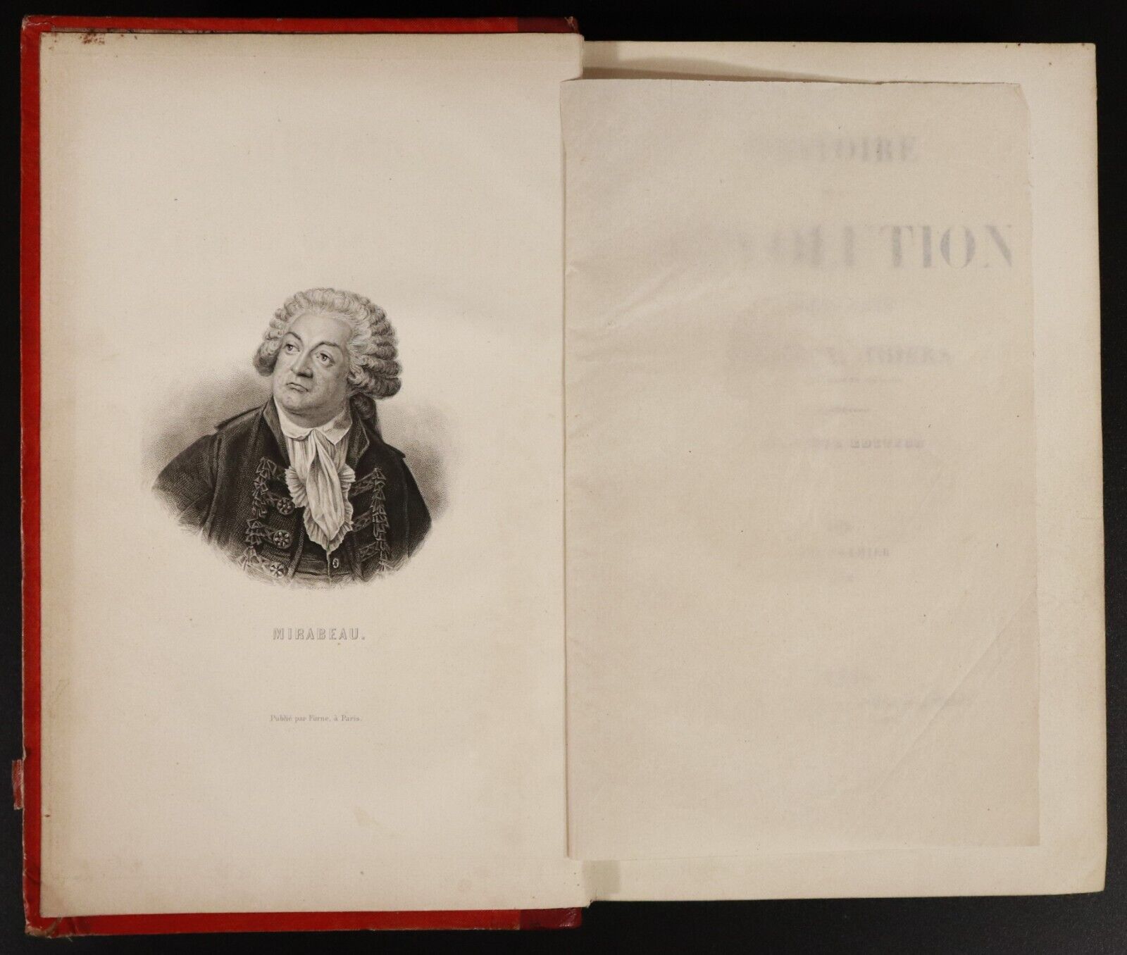 1844 4vol Histoire De La Revolution Francaise by M.A. Thiers Antiquarian Books - 0