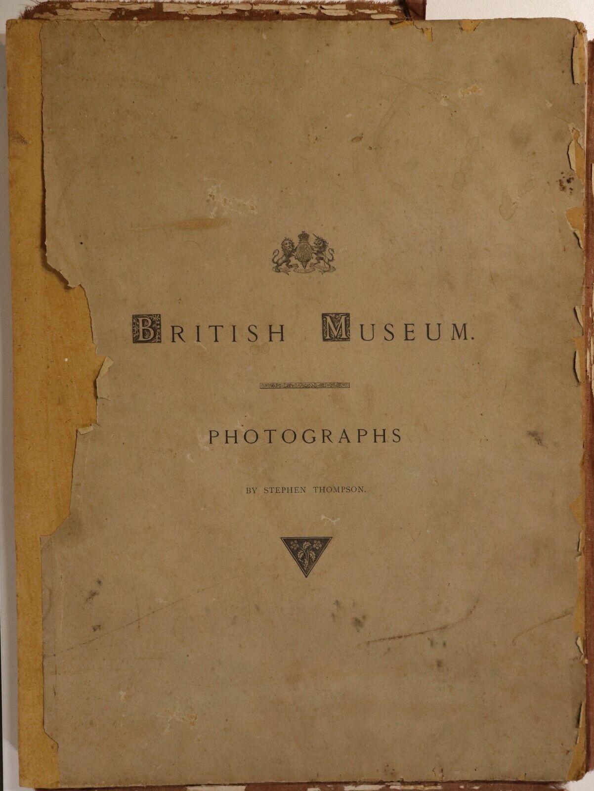 British Museum Photographs by Stephen Thompson c1868 - Antique Art History Book