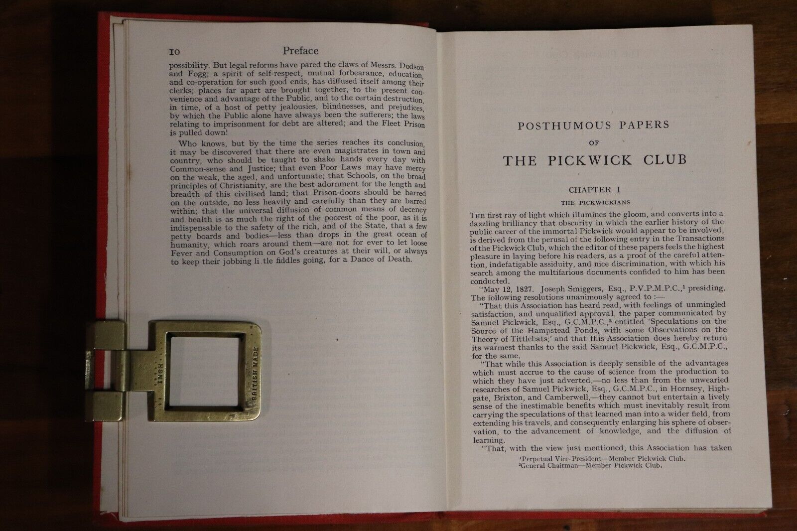 The Pickwick Club by Charles Dickens - c1930 - Antique Classic Literature Book