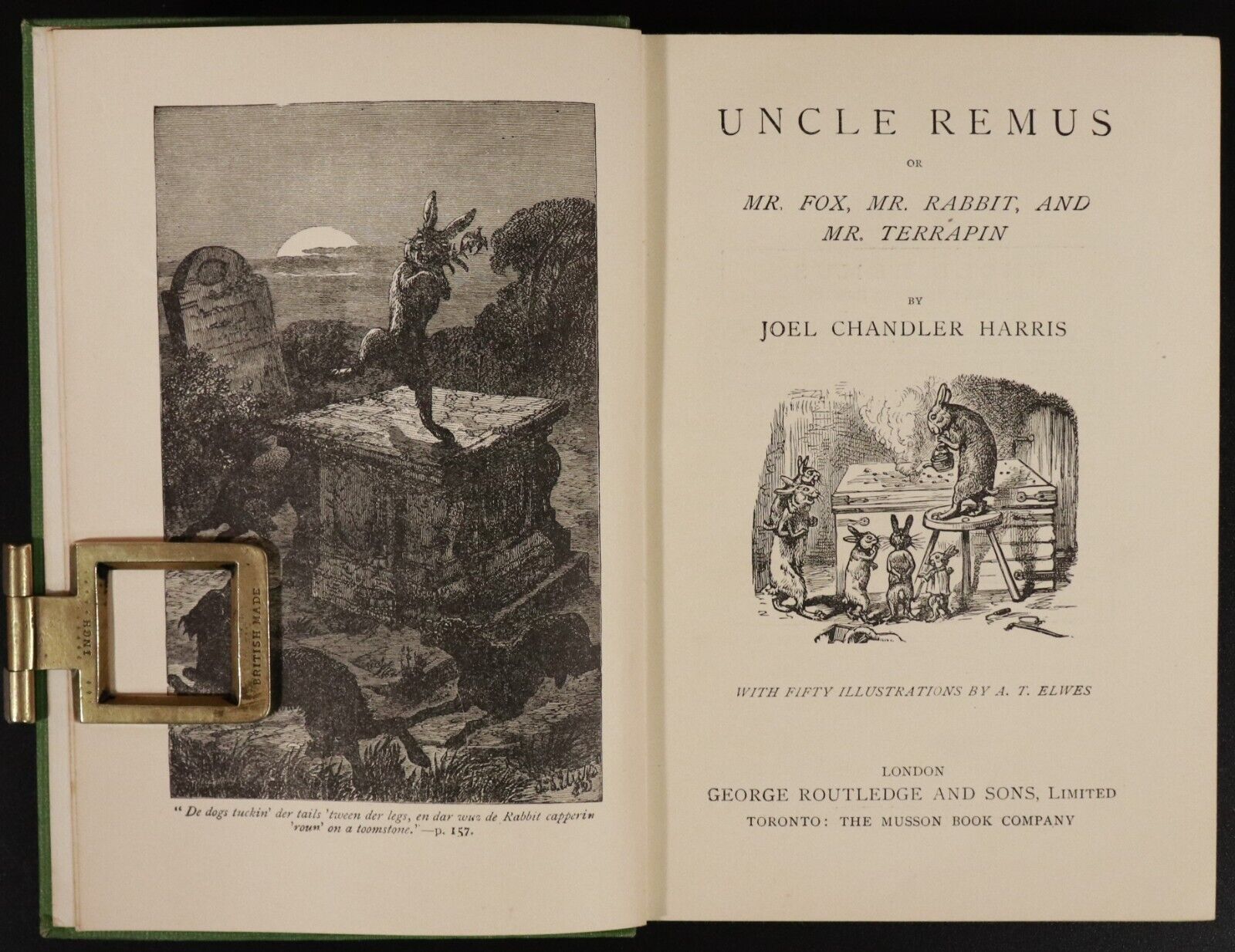 c1900 Uncle Remus by Joel Chandler Harris Antique American Fiction Book