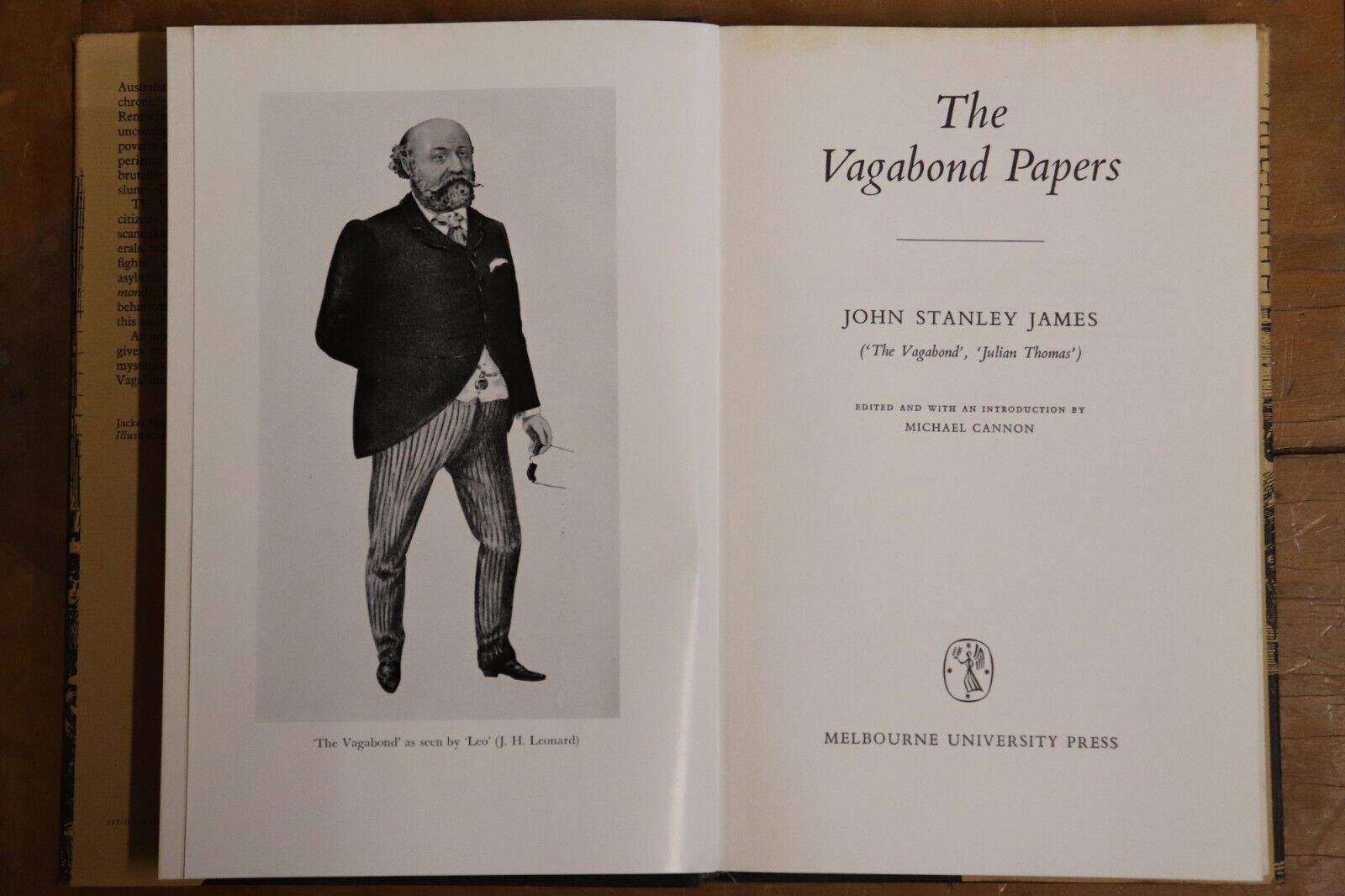The Vagabond Papers by John Stanley James - 1969 - Australian History Book - 0