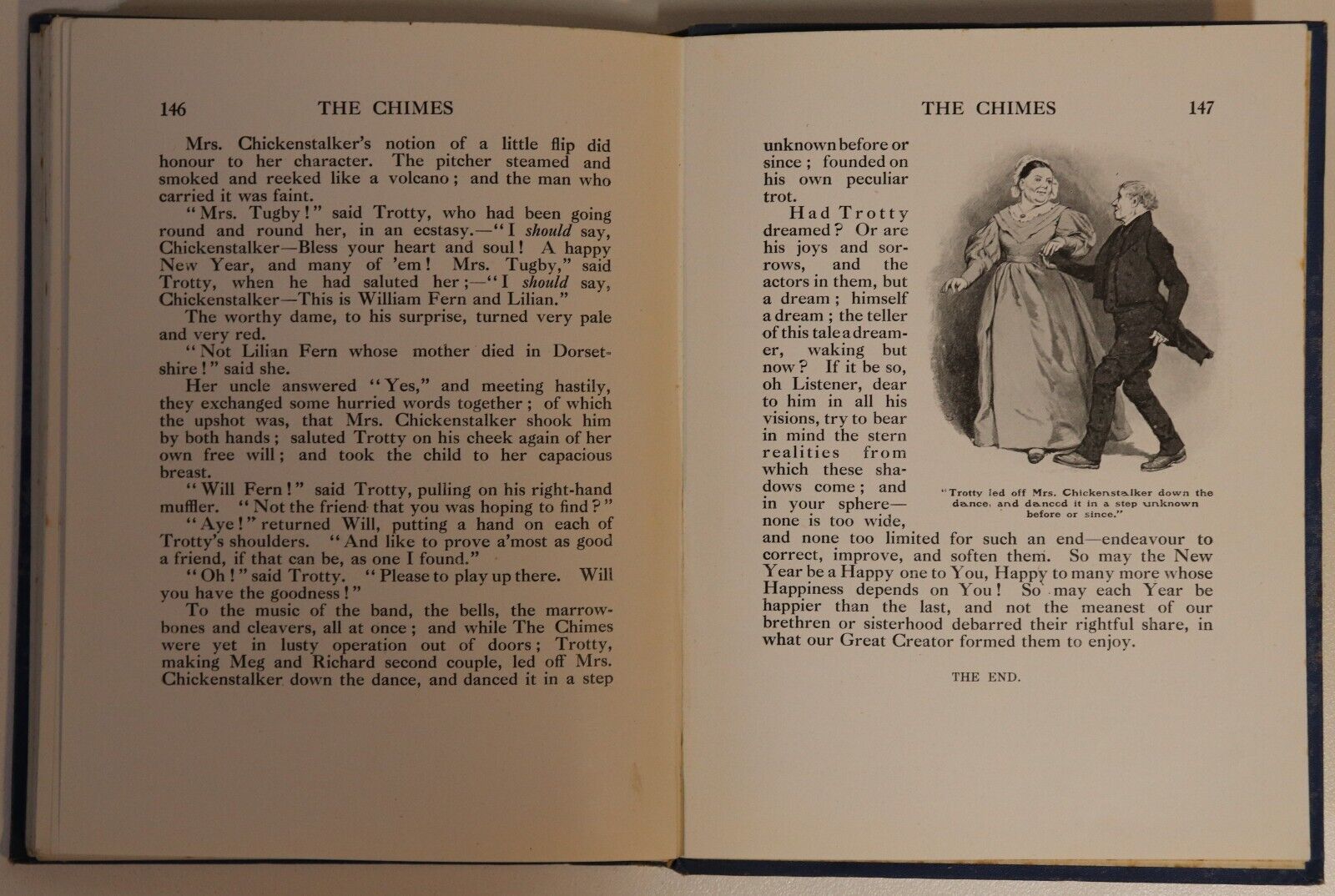 The Chimes by Charles Dickens - c1912 - Antique Literature Book