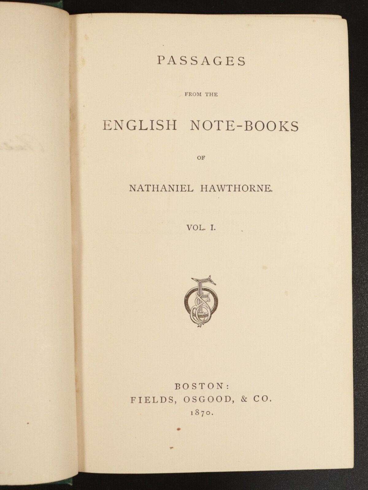 1870 2vol Passages From English Note-Books Of Nathaniel Hawthorne Antique Books