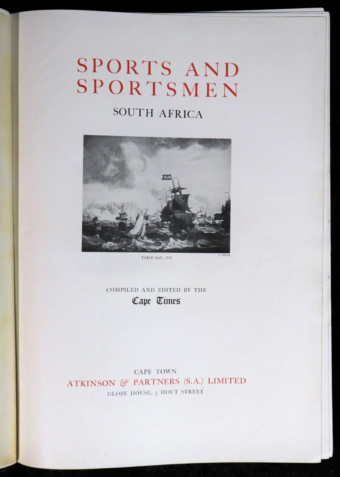 Sports & Sportsmen - South Africa - c1929 - Limited 1st Edition Antique Book