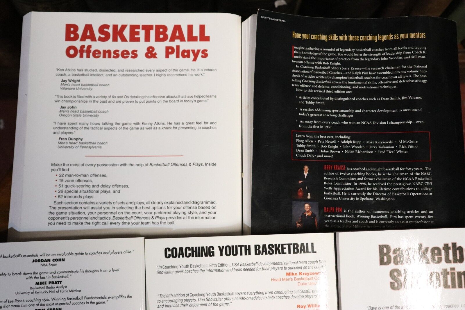 Basketball Coaching & Skills Books - Bulk Lot Sports Coaching Books