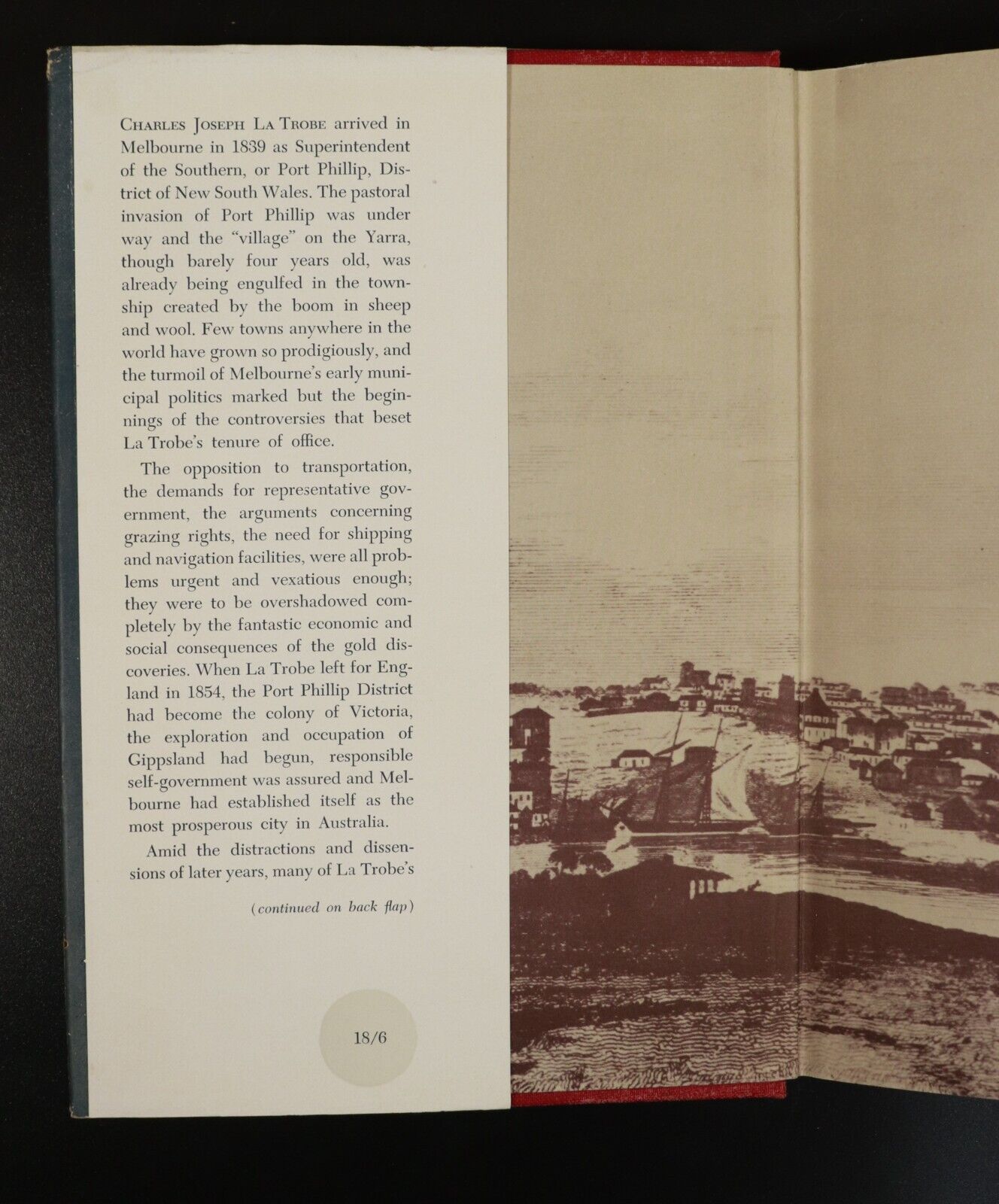1956 Charles Joseph La Trobe by Alan Gross Vintage Australian History Book 1st - 0