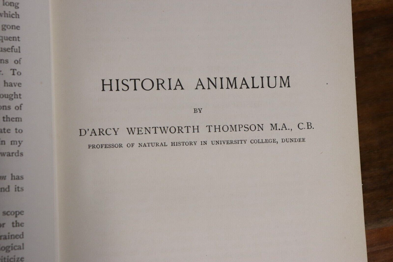 1910 The Works Of Aristotle Historia Animalium 1st Ed. Antique Philosophy Book