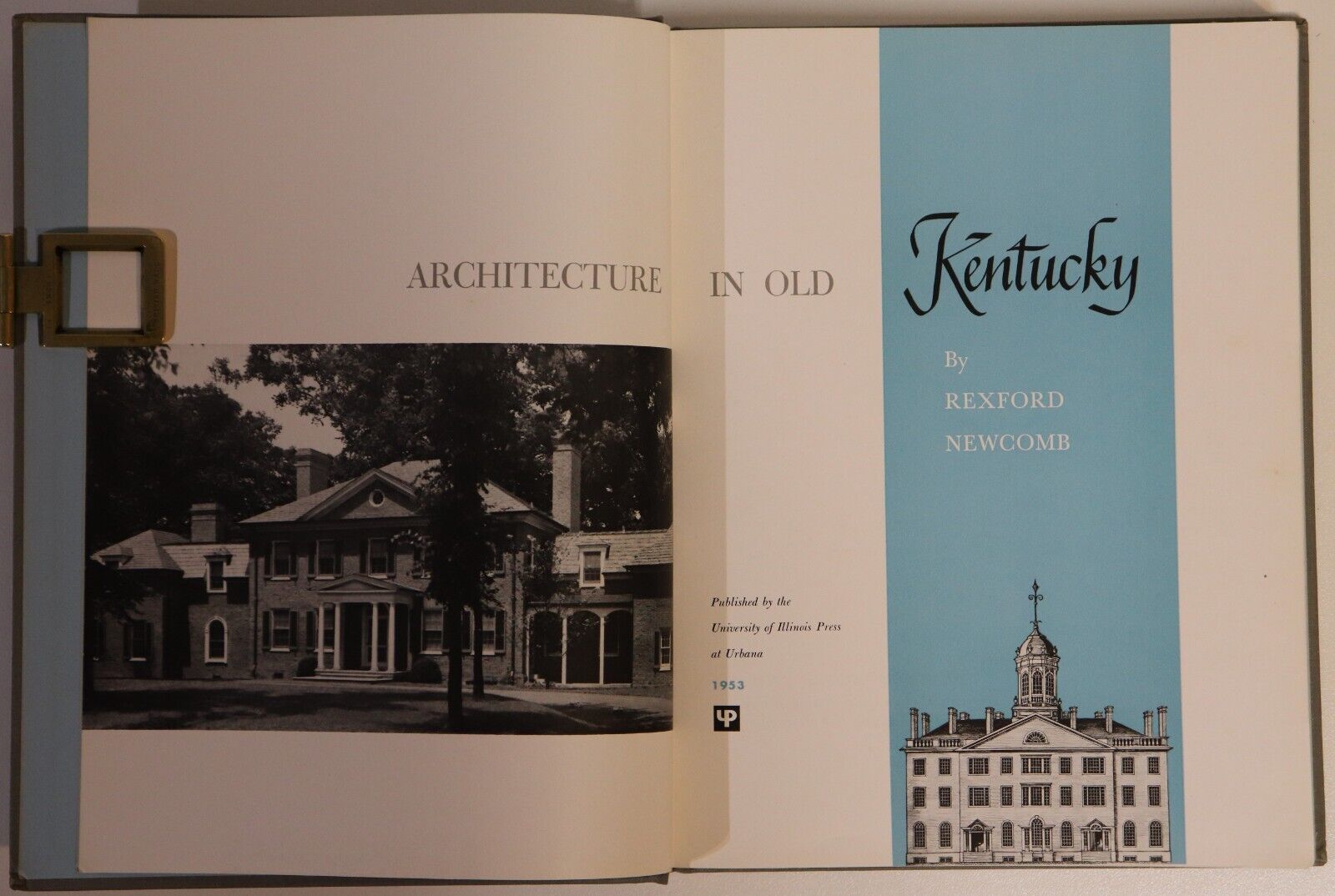 Architecture In Old Kentucky - 1953 - Vintage American Architecture Book - 0