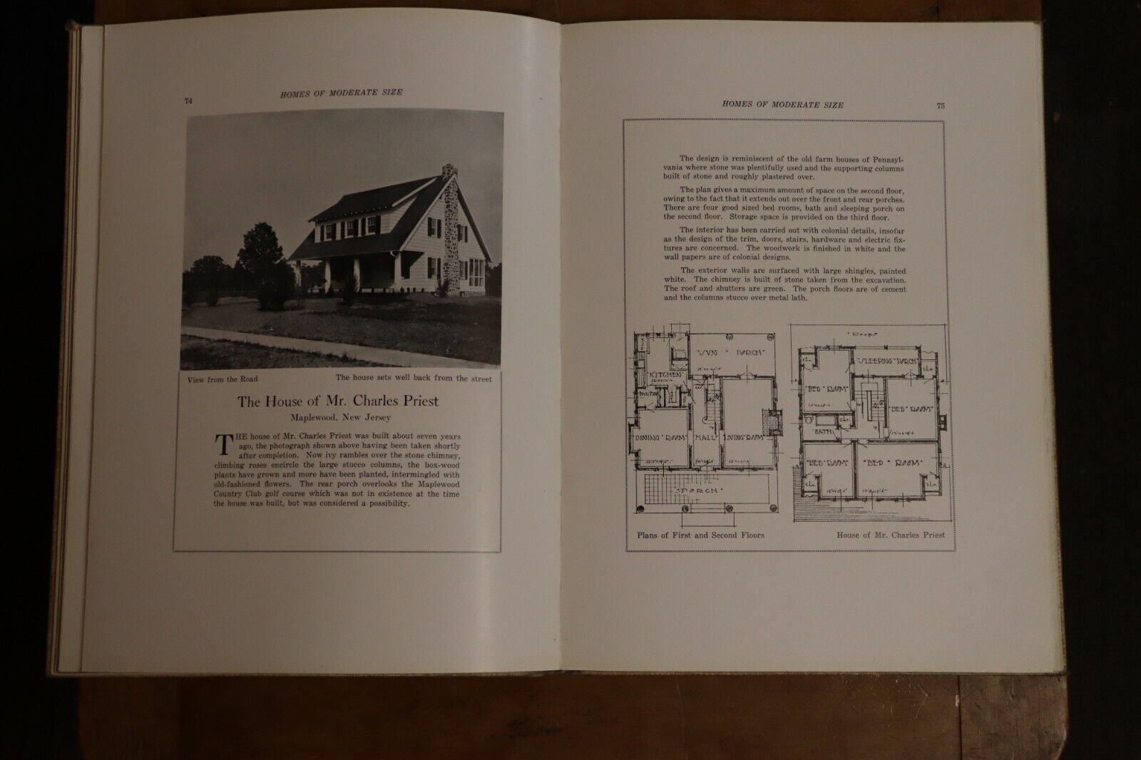 1921 Dalzell's Homes Of Moderate Size 1st Edition Architecture Book