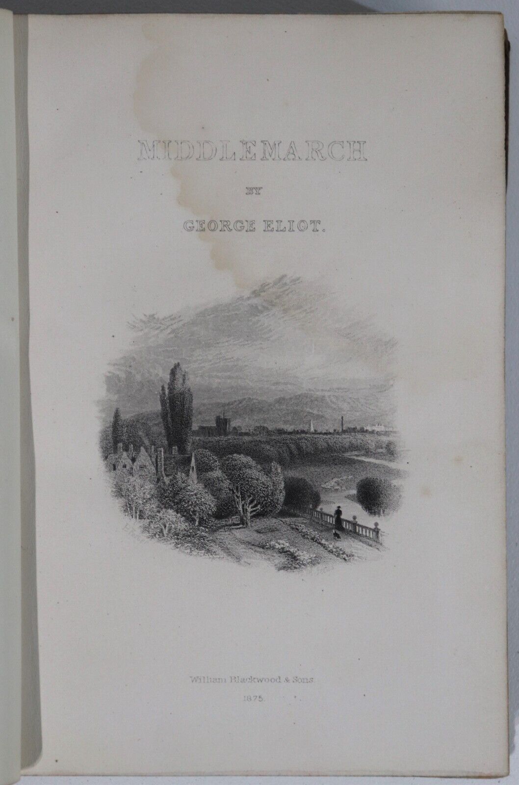 c1880 5vol George Eliot's Novels Antique English Fiction Book Collection