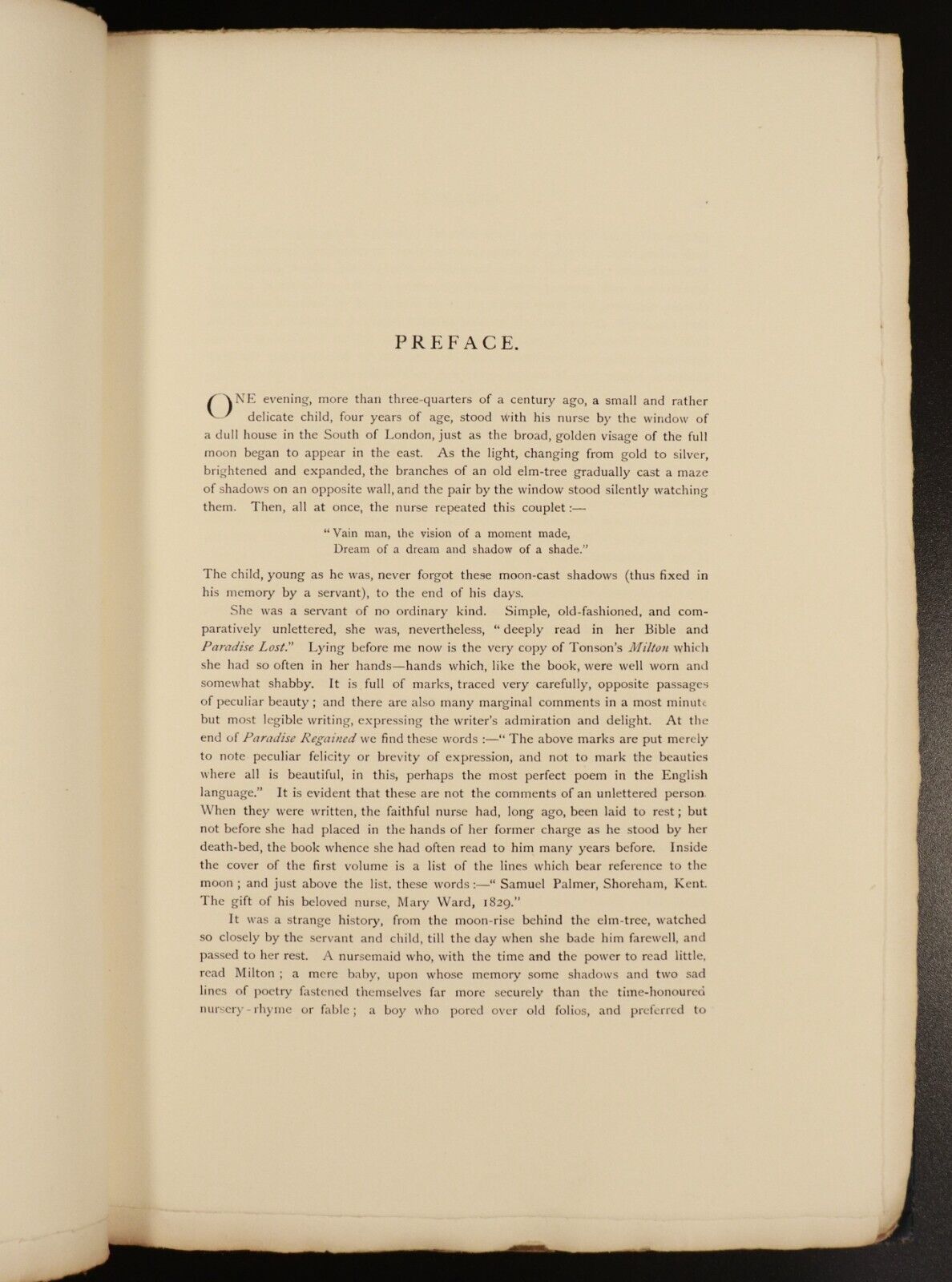 1889 The Shorter Poems Of John Milton With Samuel Palmer Antique Poetry Book 1st