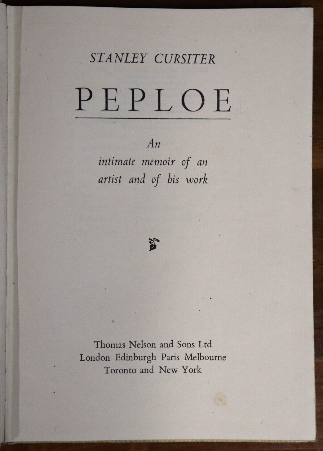 Peploe by Stanley Cursiter - 1947 - Antique Scottish Art Book