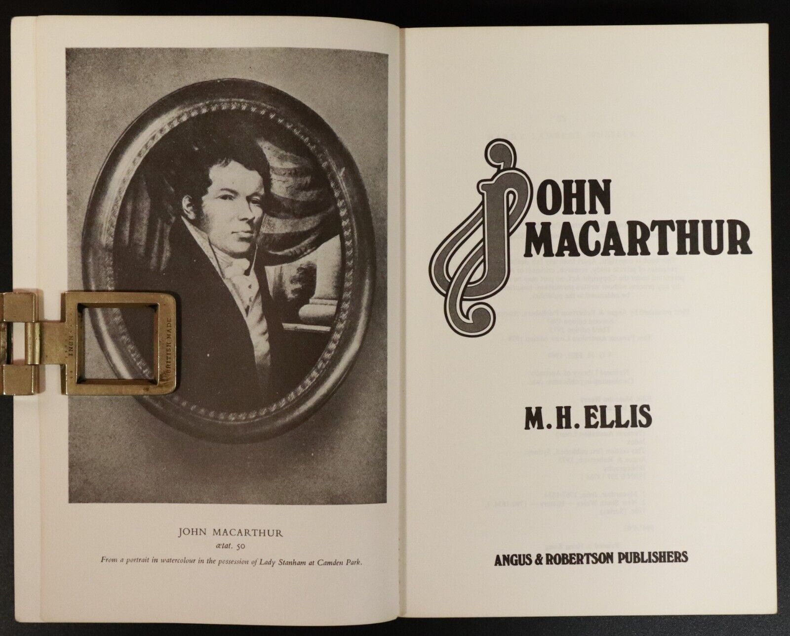 1978 Famous Australian Lives: John Macarthur Australian History Book - 0