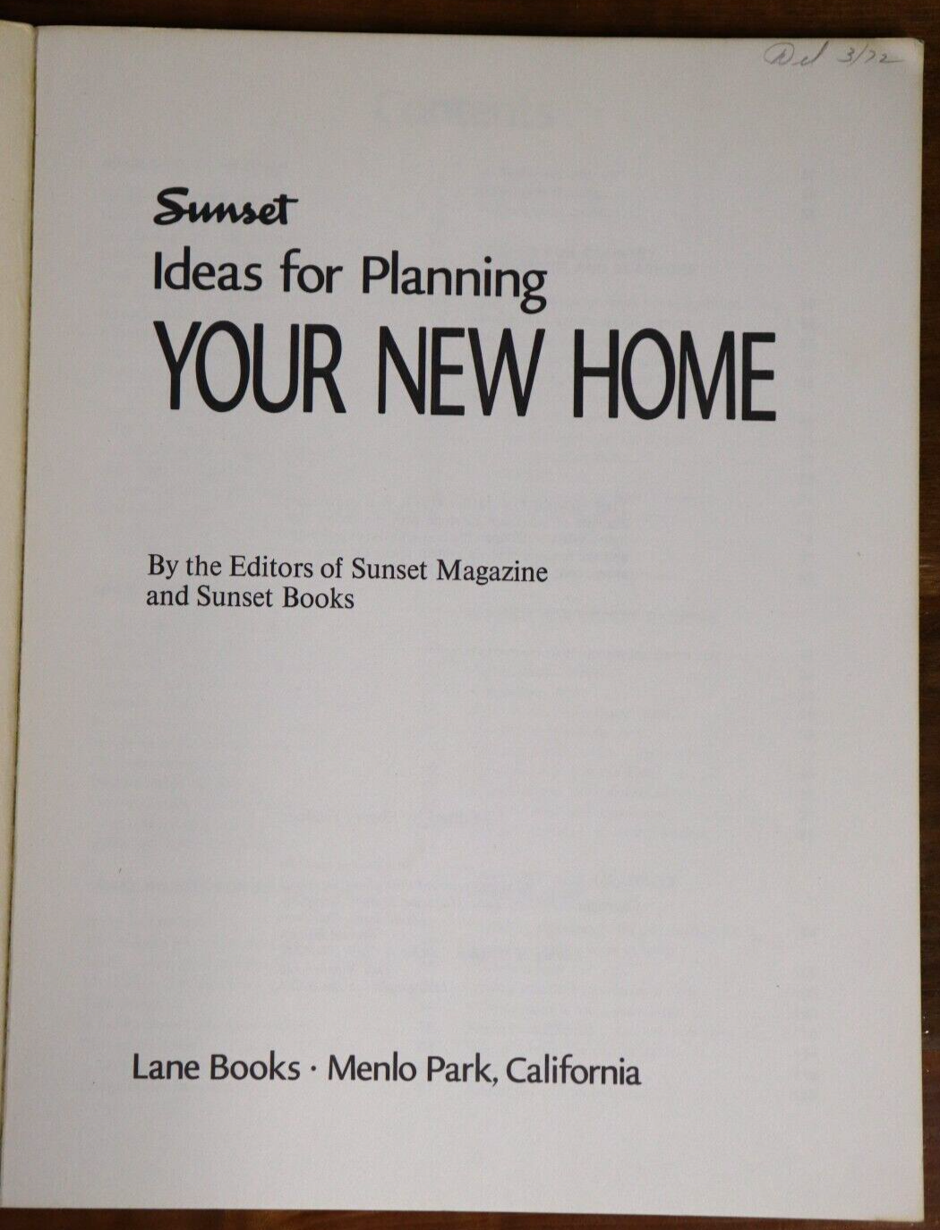1971 Ideas For Planning Your New Home Vintage Architectural Reference Book - 0