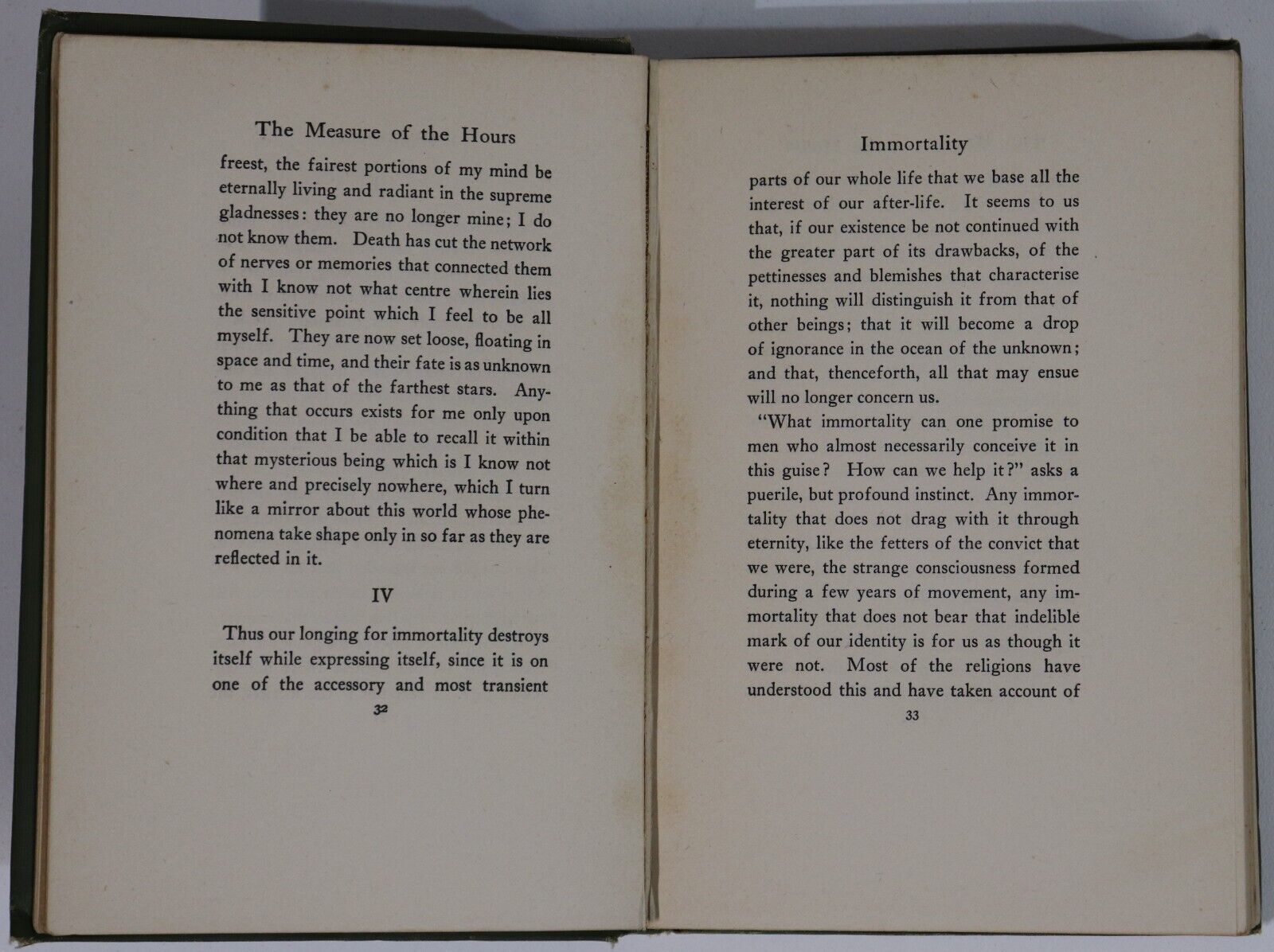 The Measure Of The Hours by M. Maeterlinck - 1913 - Antique Literature Book