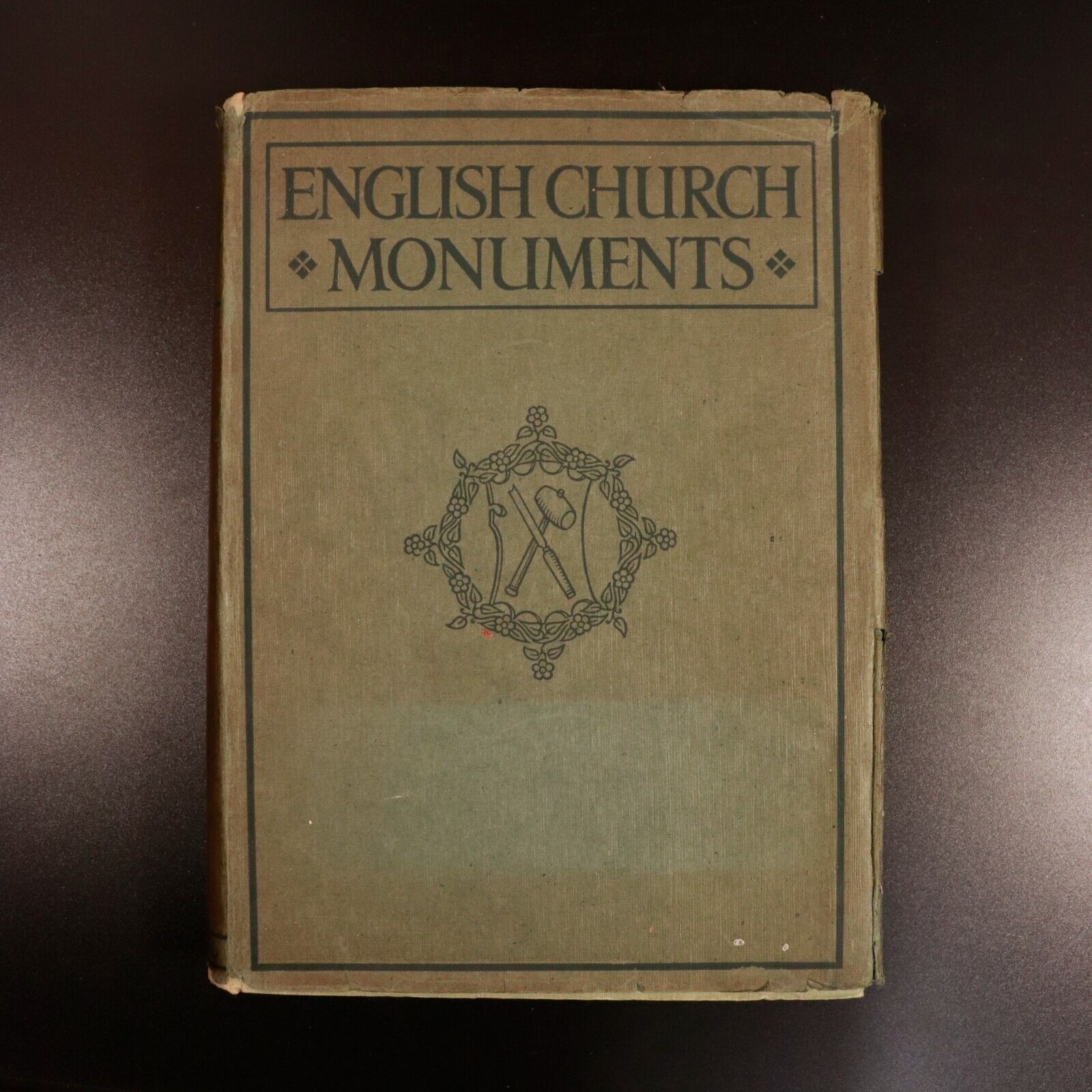1921 English Church Monuments 1150 - 1550 F. Crossley Antique Architecture Book