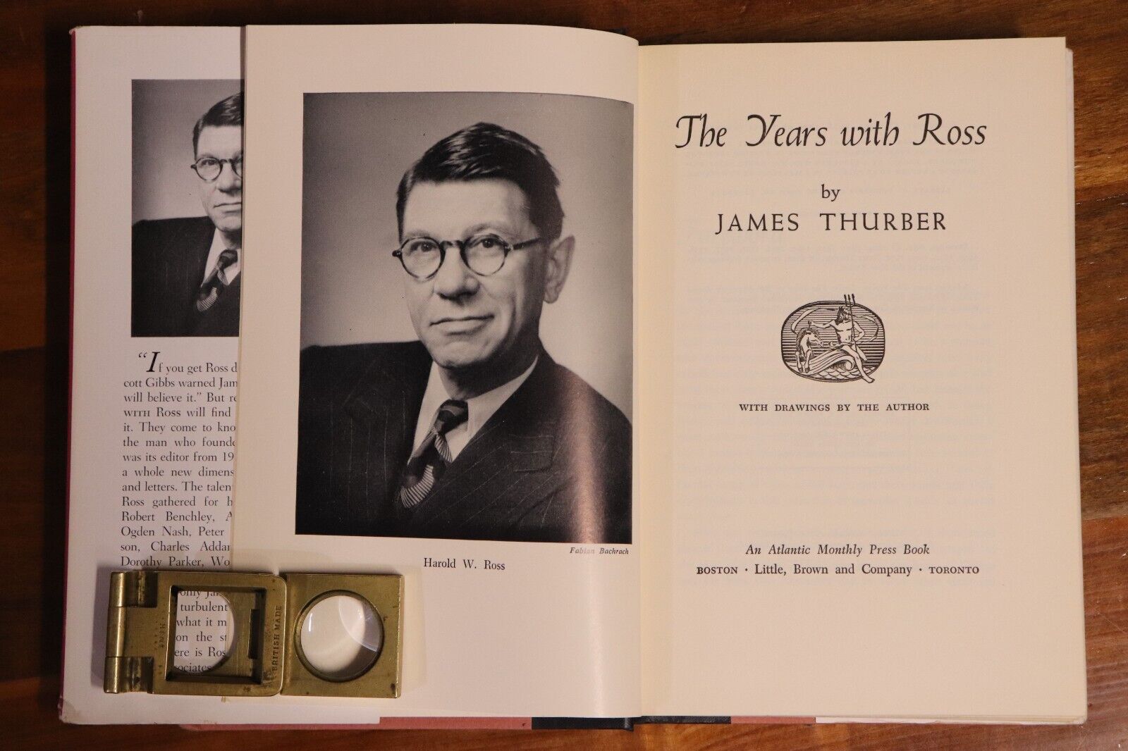 The Years With Ross by J Thurber - 1959 - New Yorker Biography Book