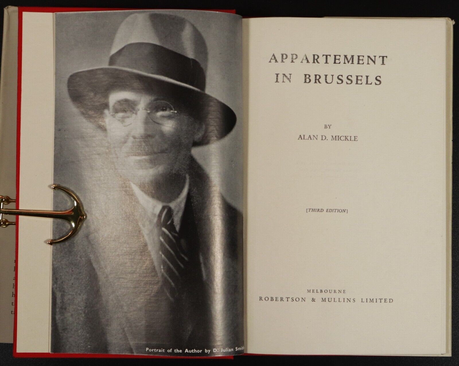 1945 Appartement In Brussels by Alan D Mickle Antique Australian Literature Book