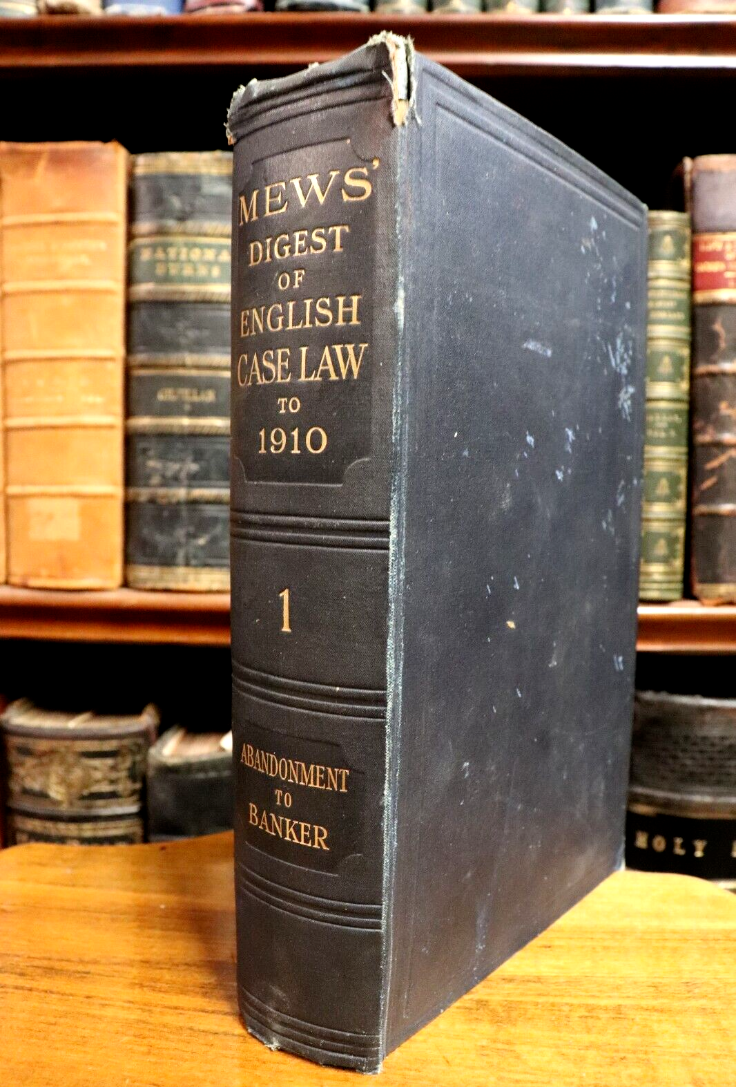 1911 The Digest Of English Case Law by John Mews Antique Legal History Book