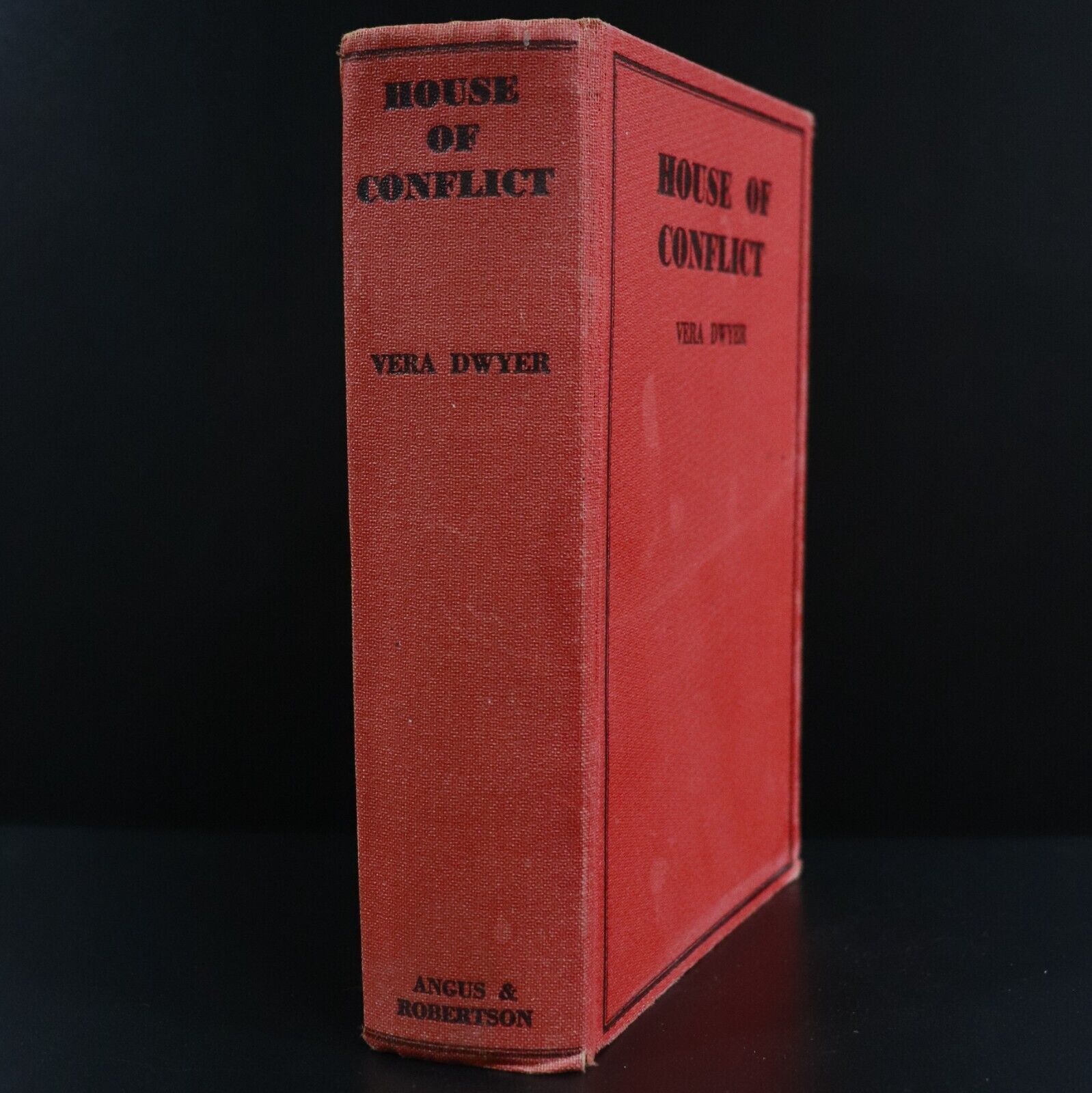 1937 House Of Conflict by Vera Dwyer 1st Edition Australian Fiction Book