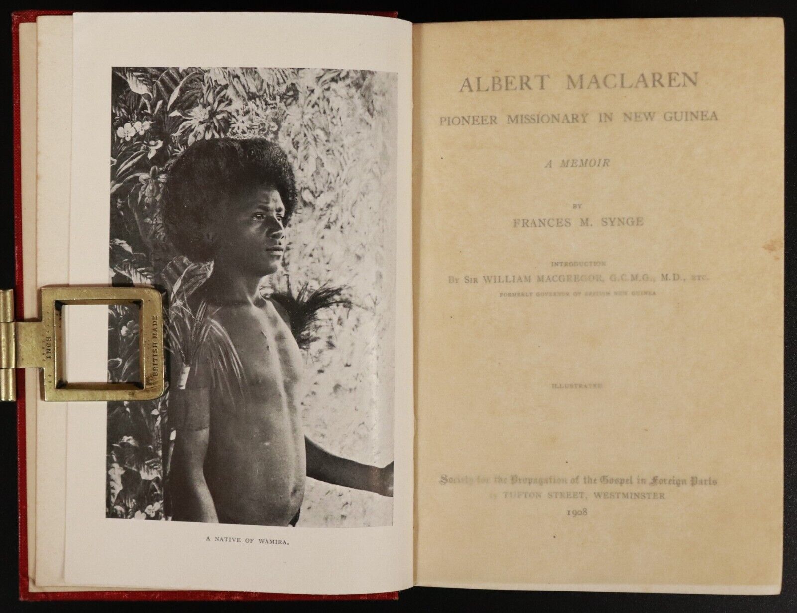 1908 Albert Maclaren Missionary In New Guinea F.M. Synge Australian History Book