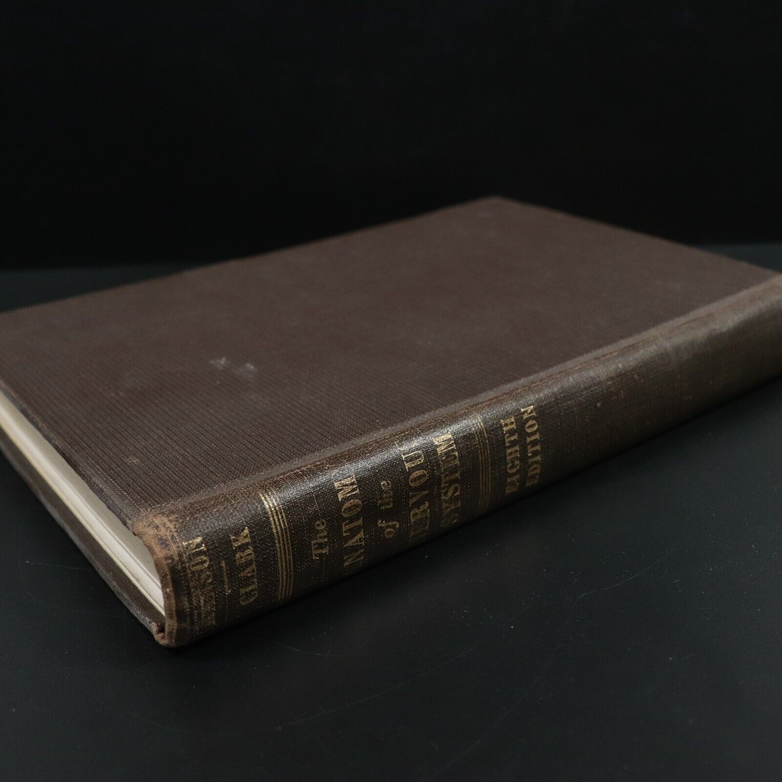 1947 Anatomy Of The Nervous System by S.W. Ranson Antique Medical Reference Book