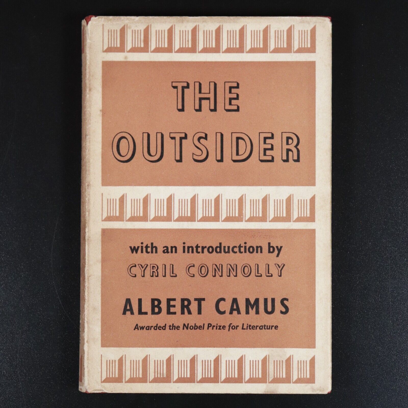 1958 The Outsider by Albert Camus Vintage Fiction Book Nobel Prize Author