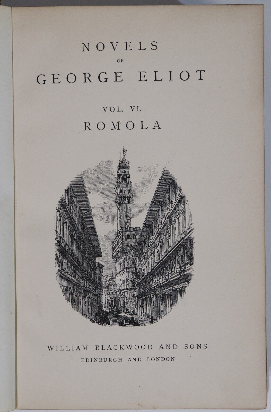 c1880 5vol George Eliot's Novels Antique English Fiction Book Collection