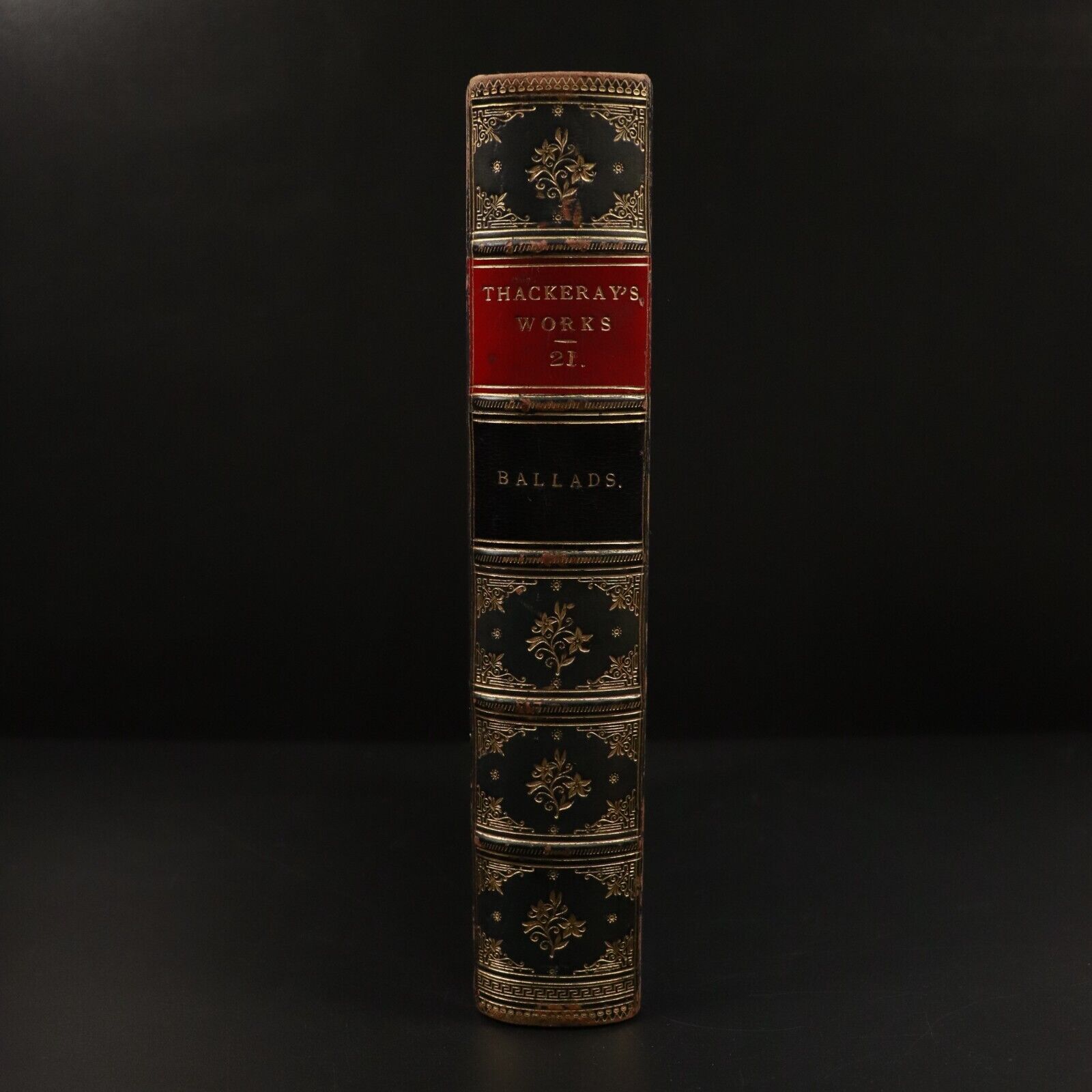 1885 Ballads by William Makepeace Thackeray Antique Fiction Illustrated Book