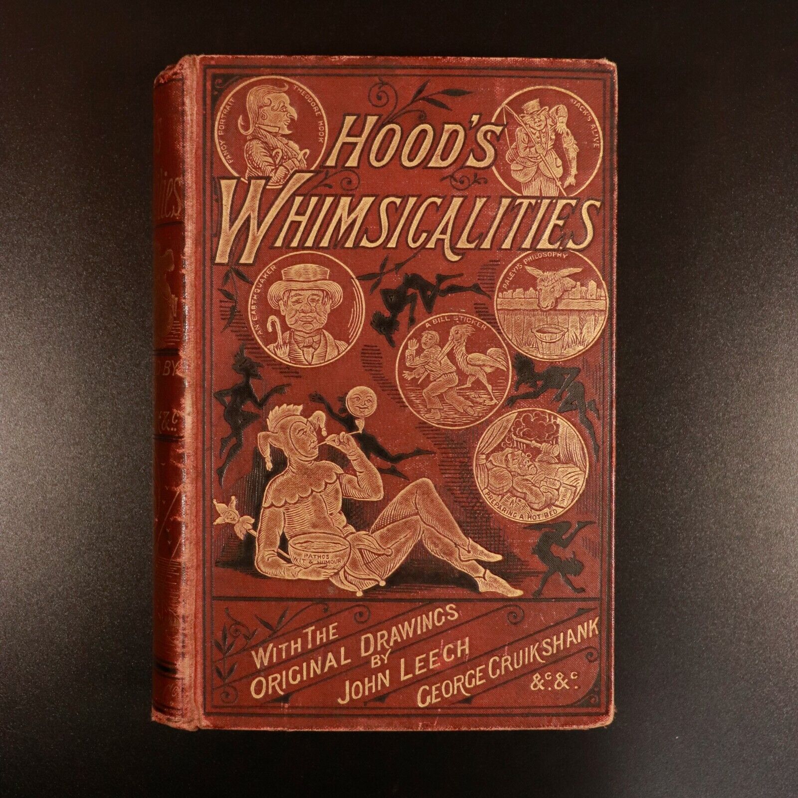 c1880 Whimsicalities by Thomas Hood Antique Illustrated British Literature Book