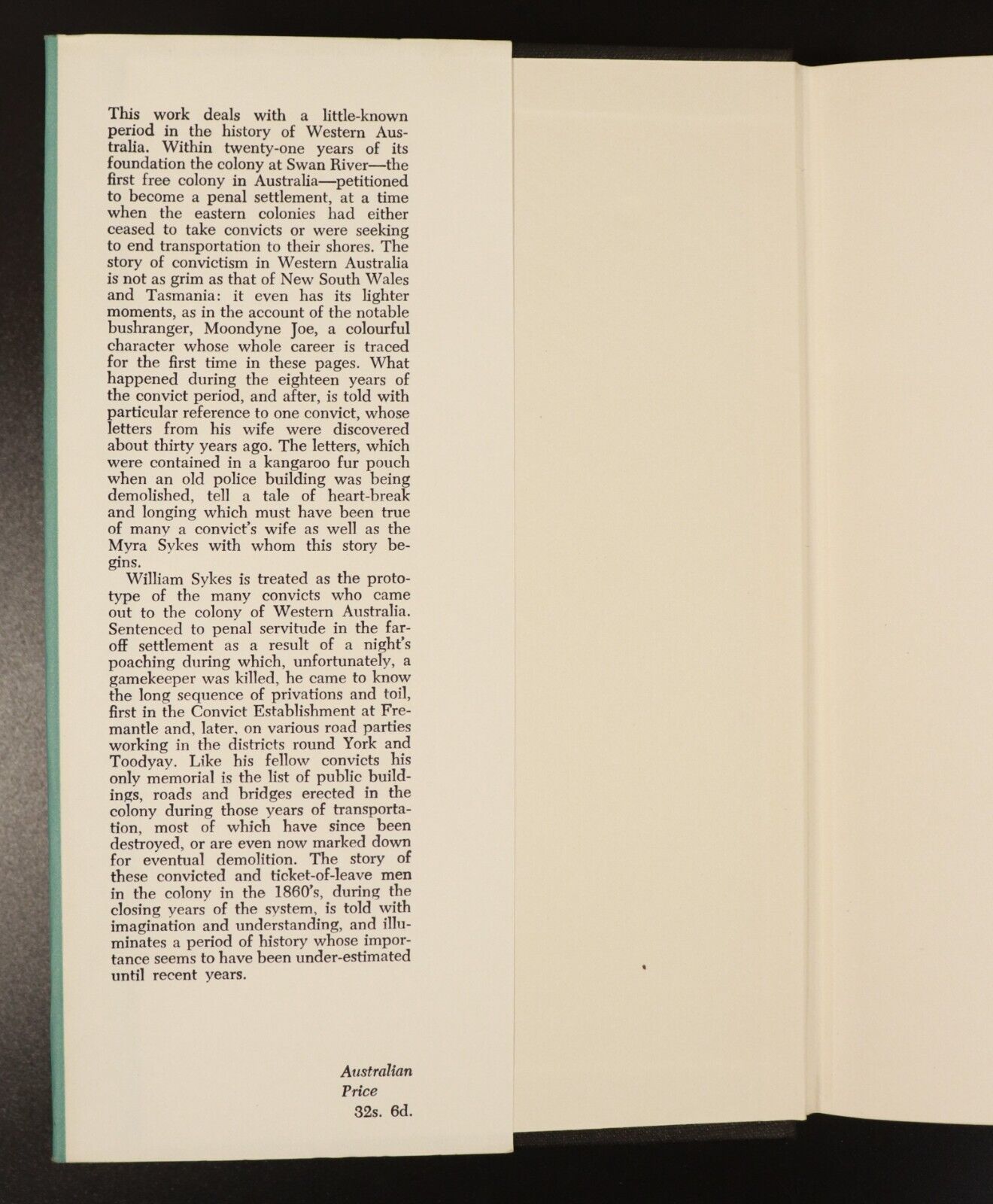 1959 Unwilling Emigrants by Alexandra Hasluck Australian Convict History Book - 0