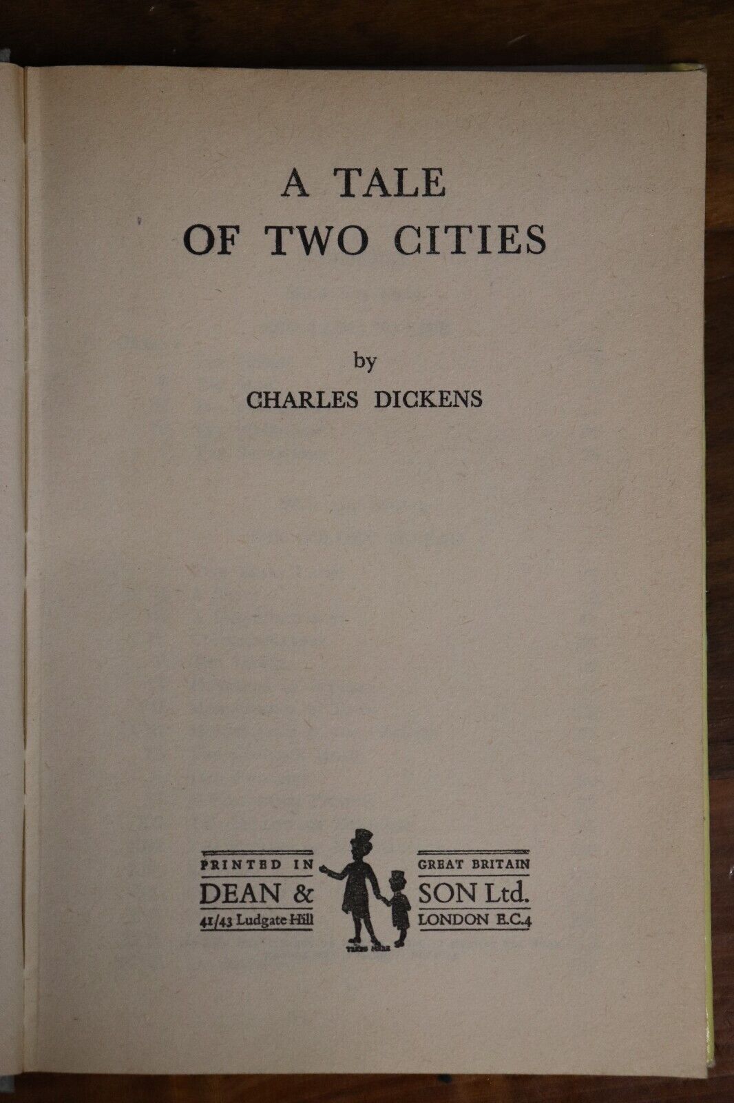 A Tale Of Two Cities - c1950's - Vintage Charles Dickens Book - 0