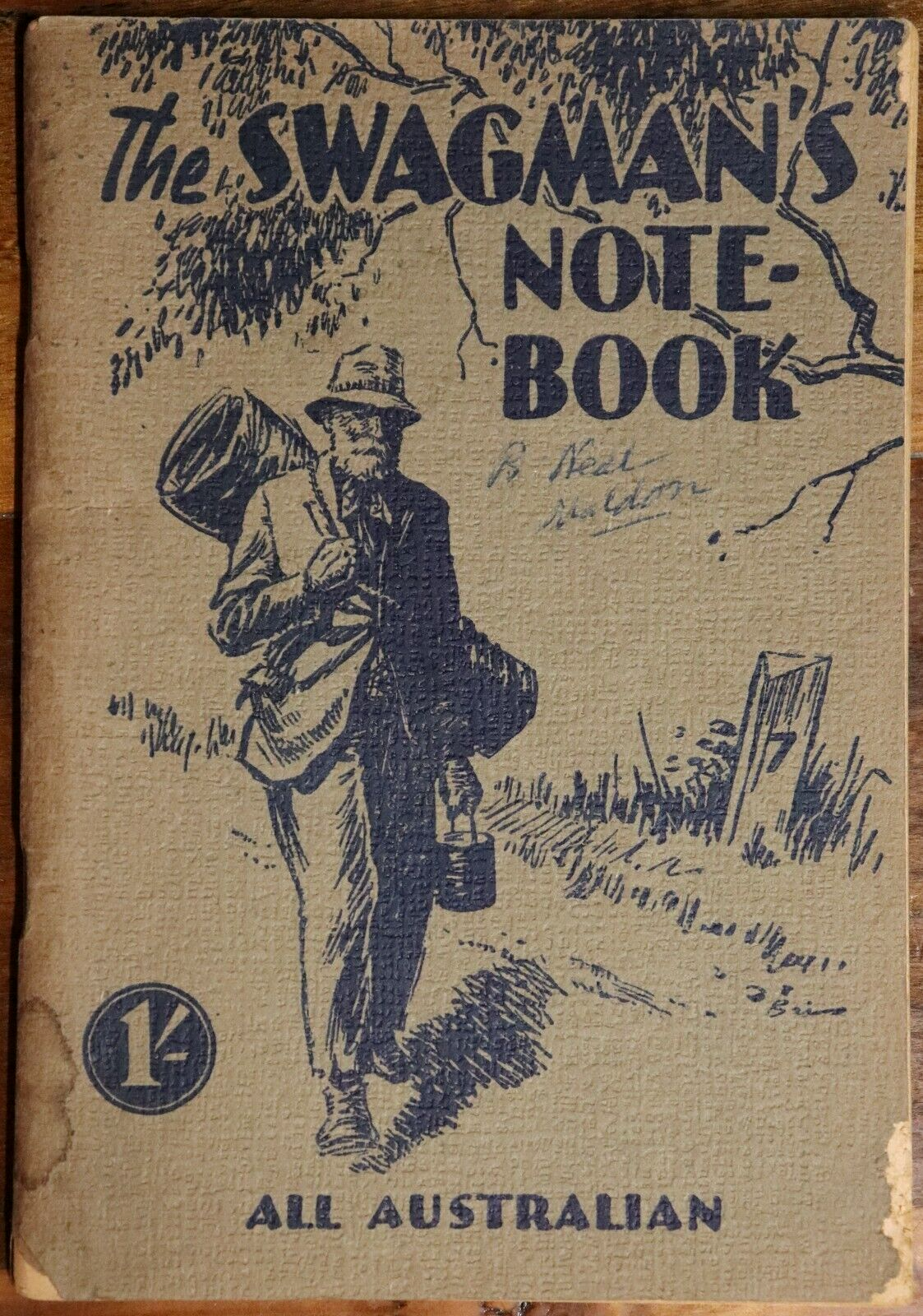 The Swagman's Note Book by C Barrett - 1943 - Australian History Book