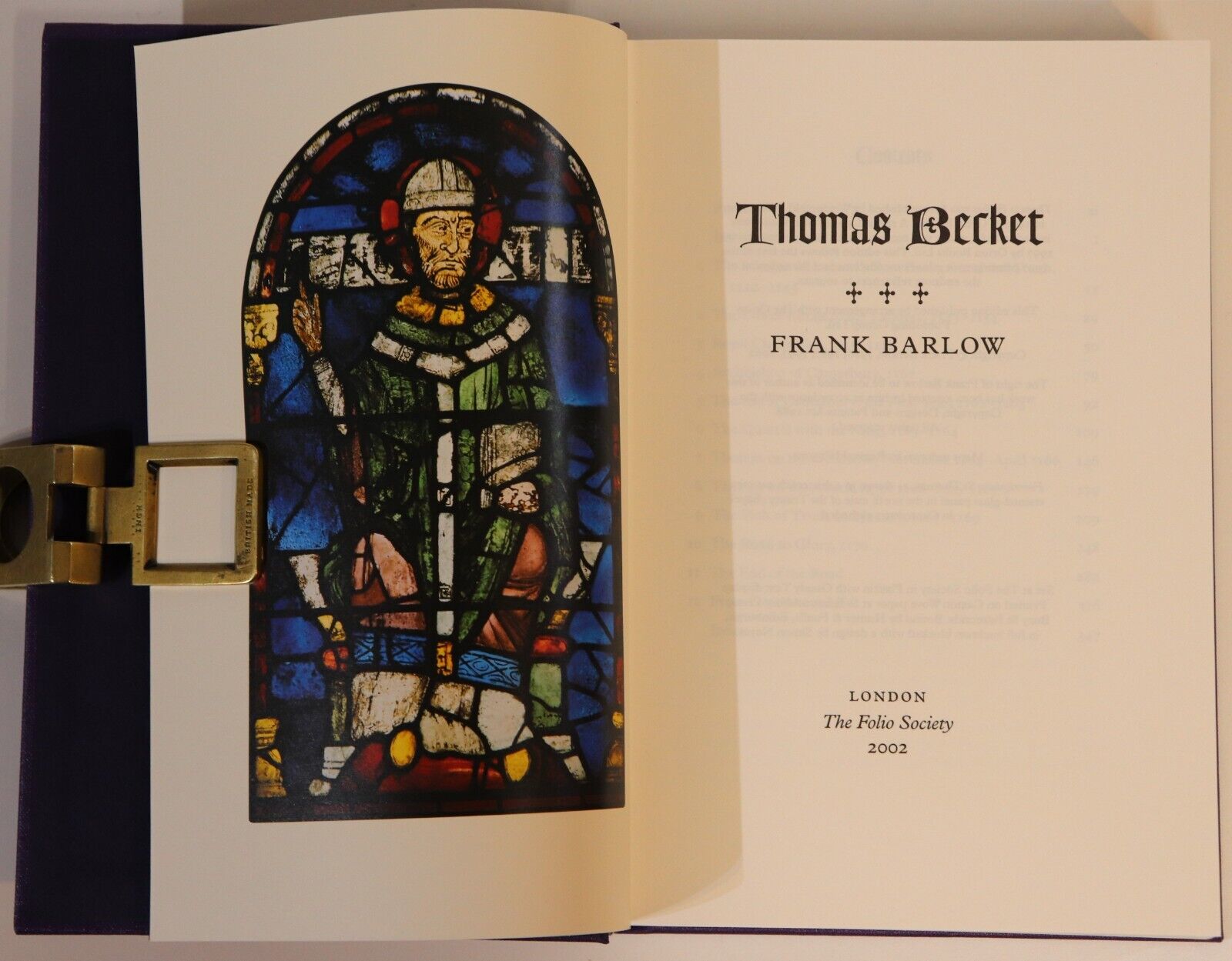 Thomas Becket by Frank Barlow - 2002 - Folio Society - British History Book
