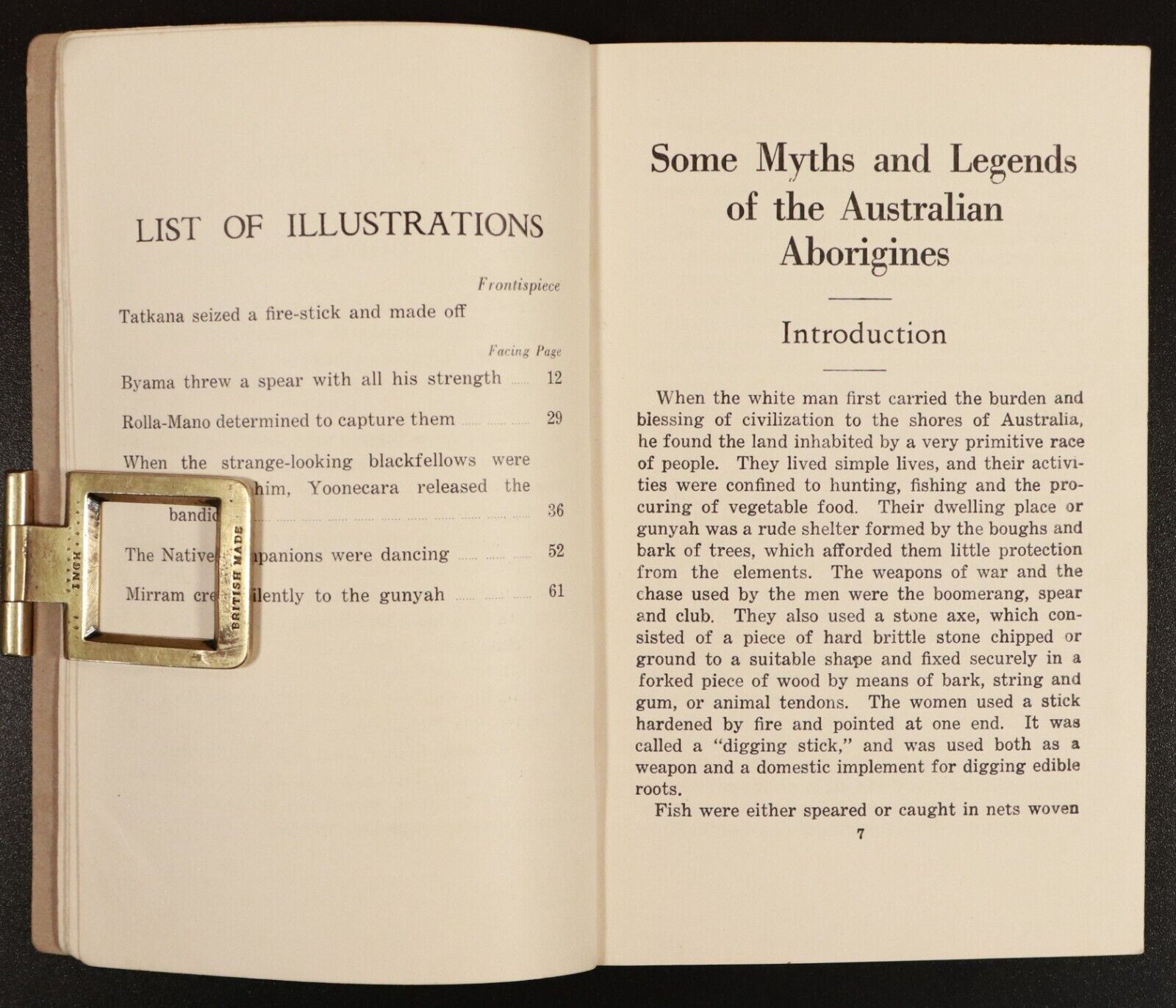 1943 Some Myths & Legends Of Australian Aborgines Indigenous History Book