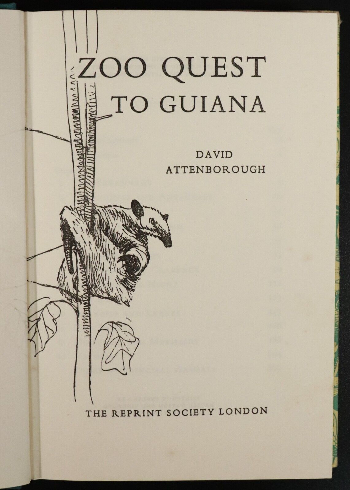 1958 Zoo Quest To Guiana by D Attenborough Natural History Book Reprint Society - 0
