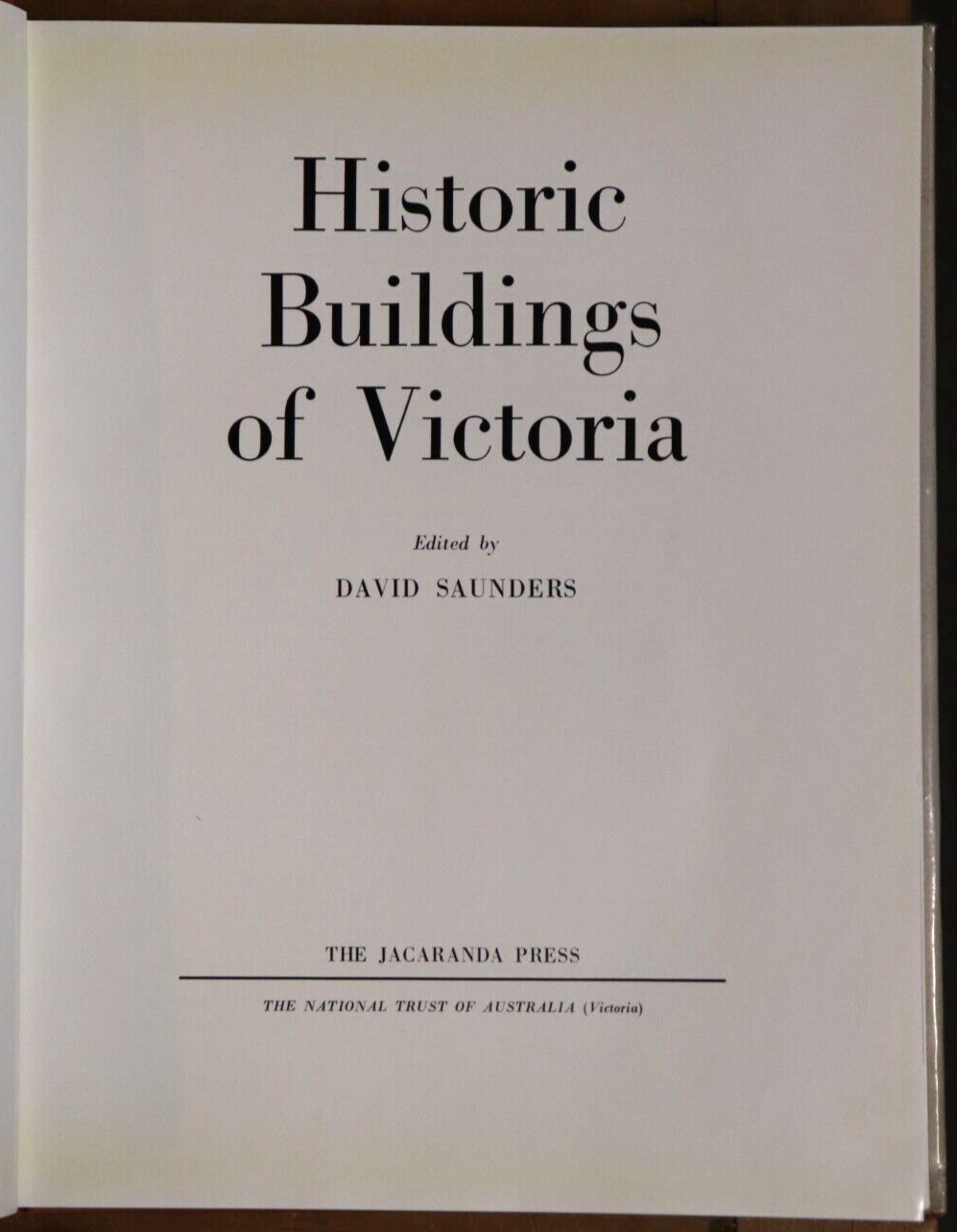 Historic Building of Victoria - 1966 - 1st Edition Australian Architecture Book - 0