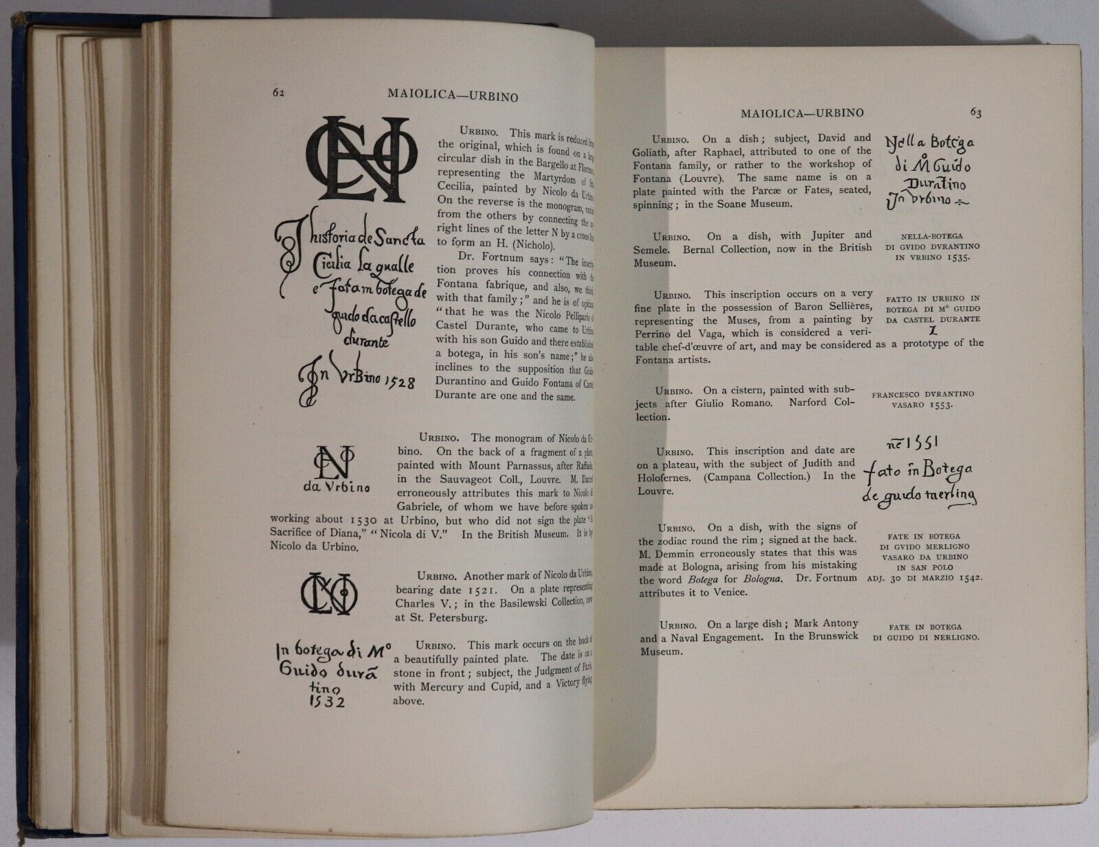 Marks & Monograms On Pottery & Porcelain - 1903 - Antique Reference Book
