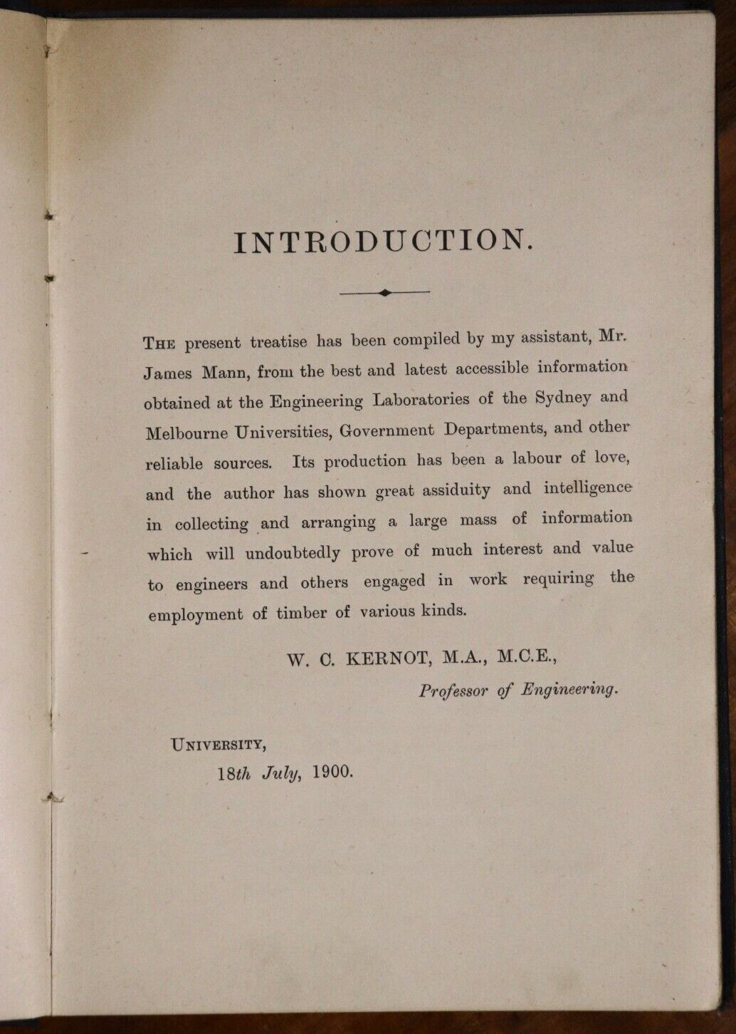 1900 Australian Timber by James Mann 1st Edition Australian History Book