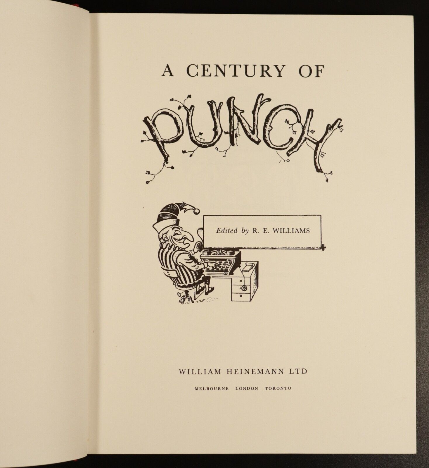 1956 A Century Of Punch Edited by R.E. Williams Vintage Literature Book - 0